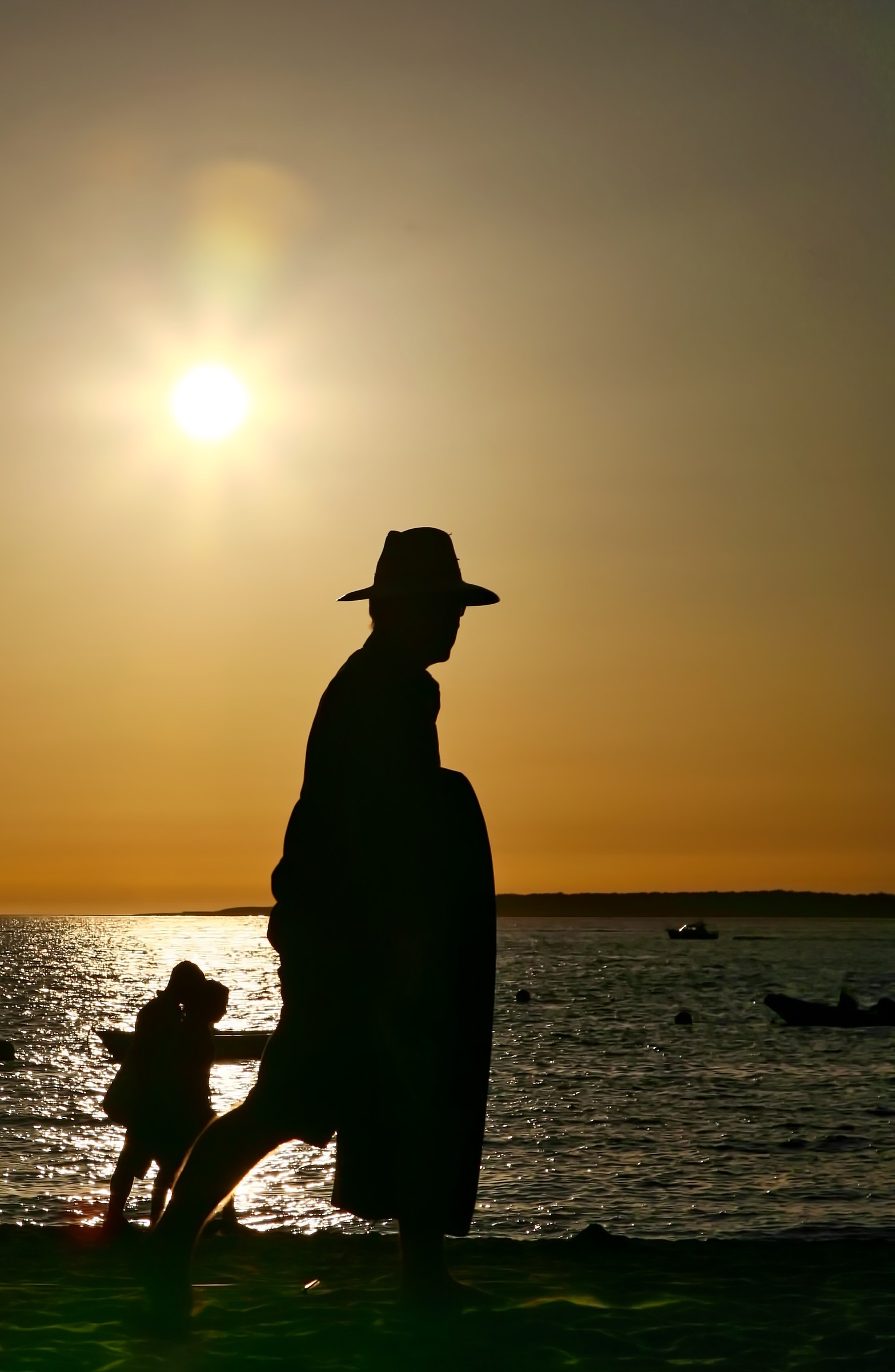 At the end of the day, to the house