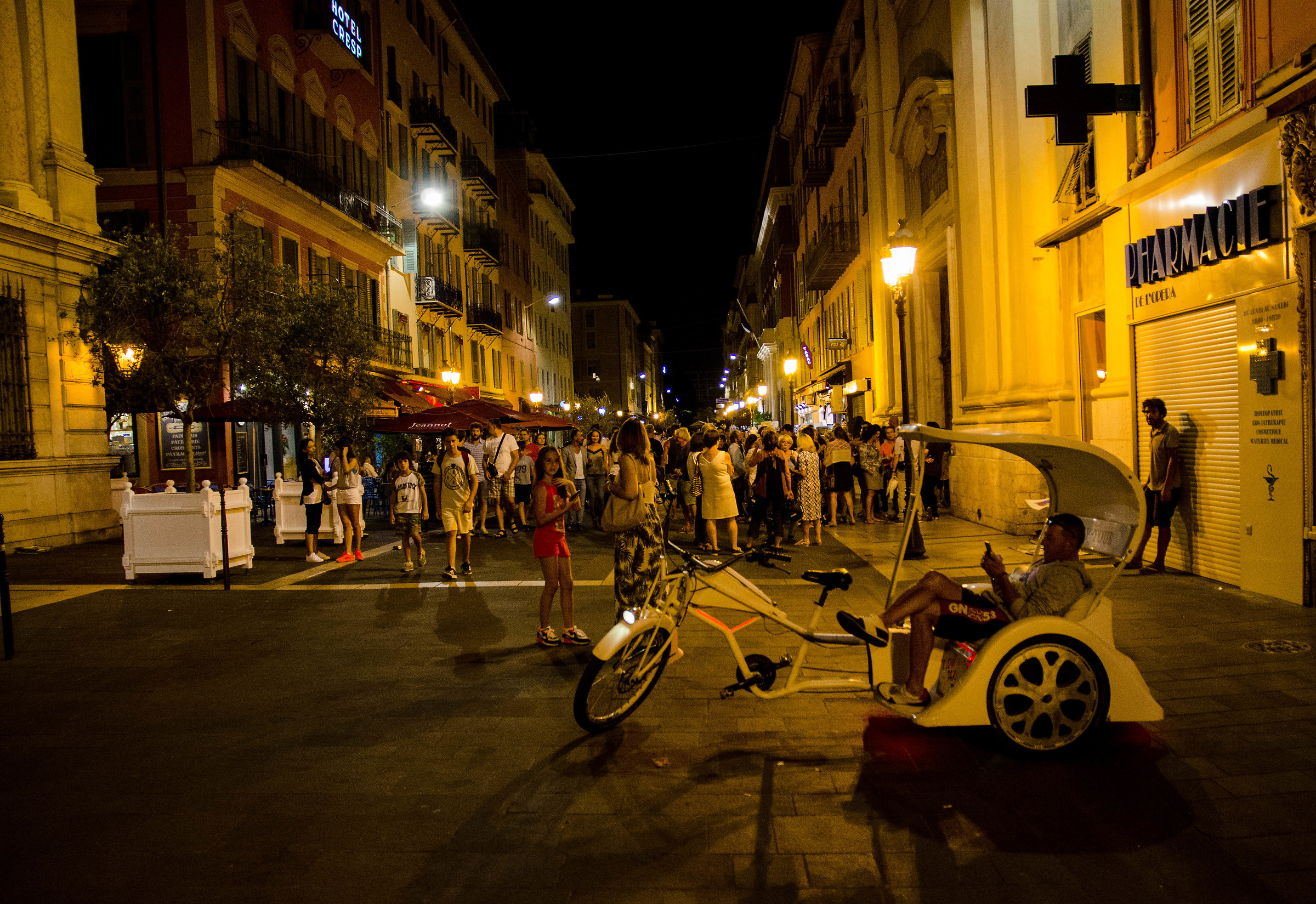 In the streets of Nice