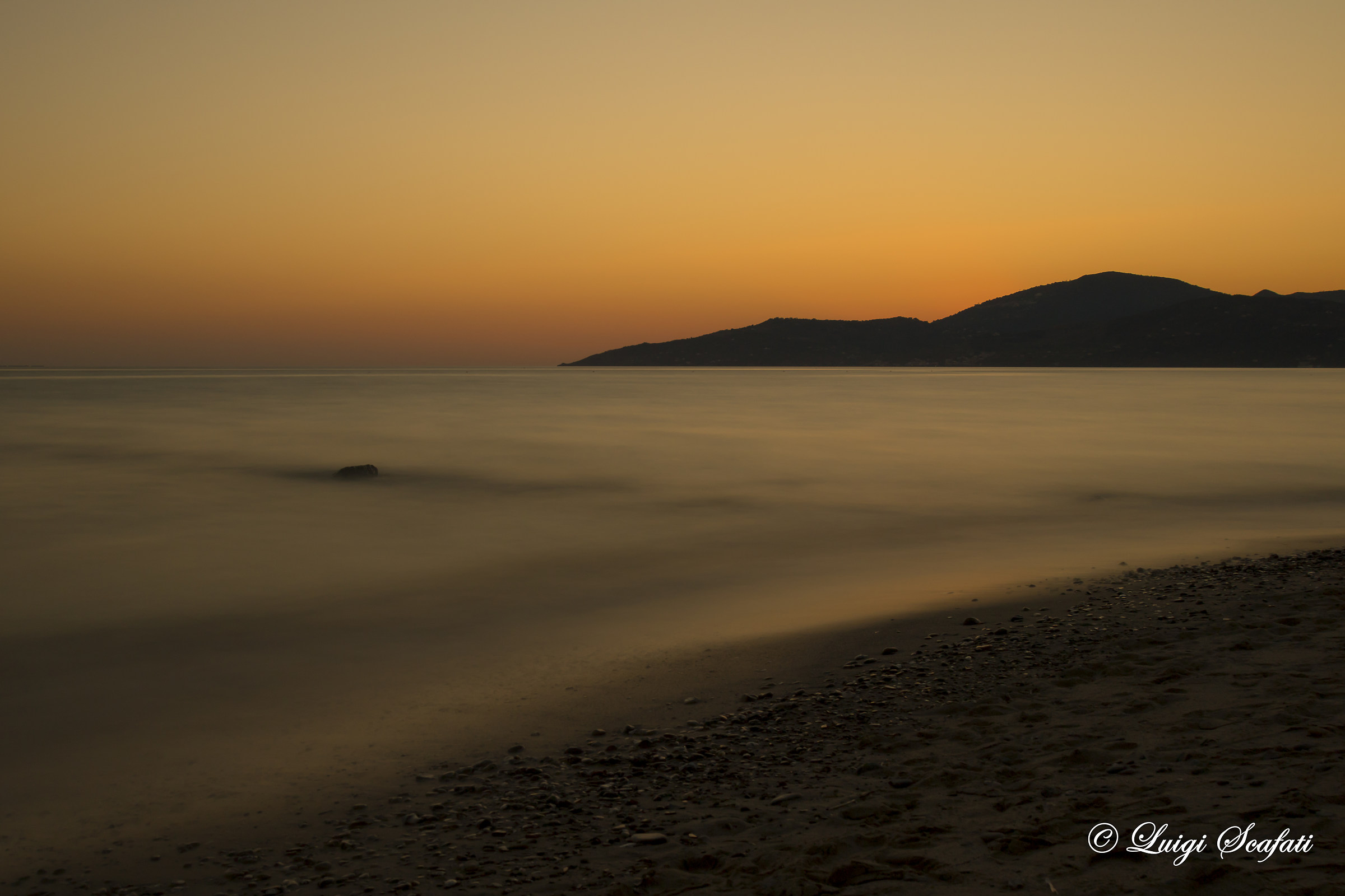 Tramonto sulla costa del Cilento