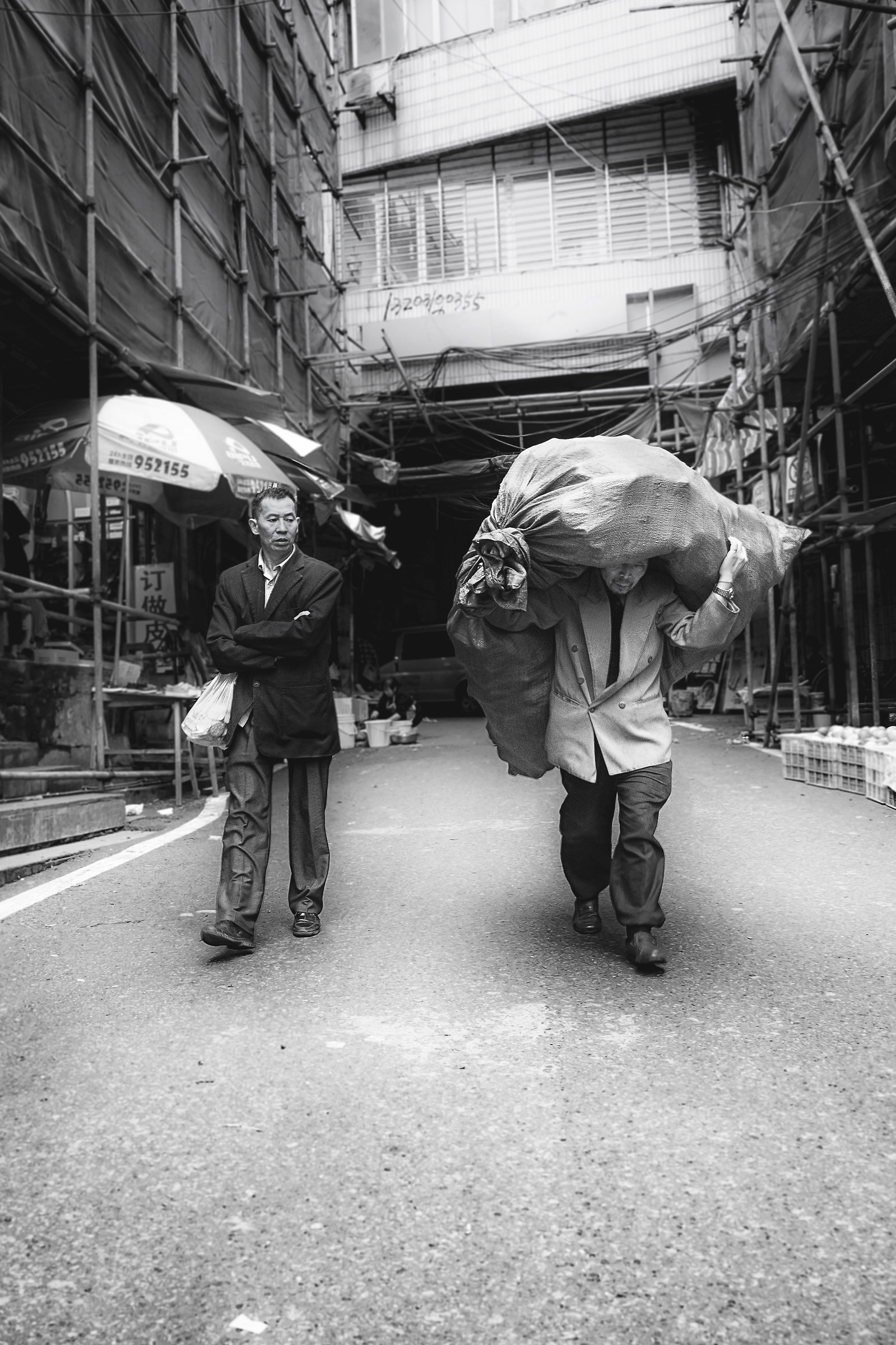 in a street in Chongqing