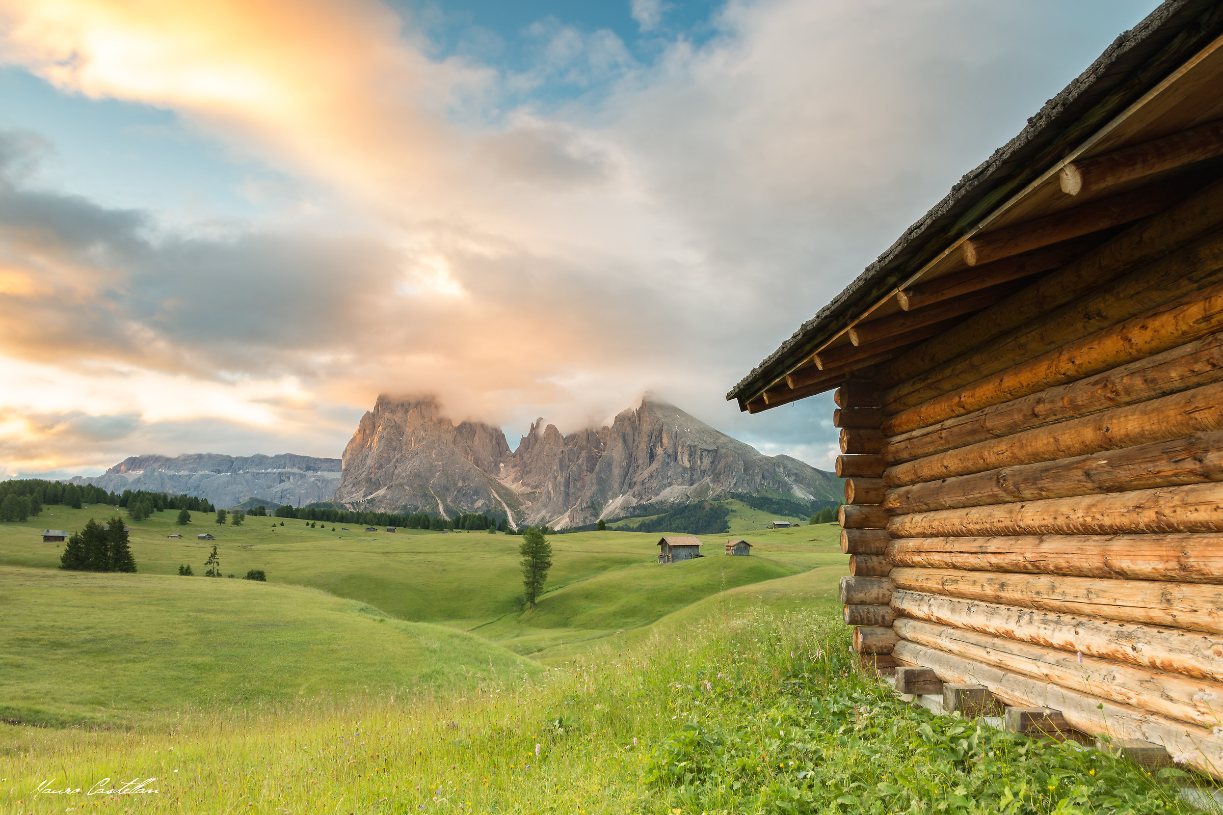Sunrise at the Alpe di Siusi