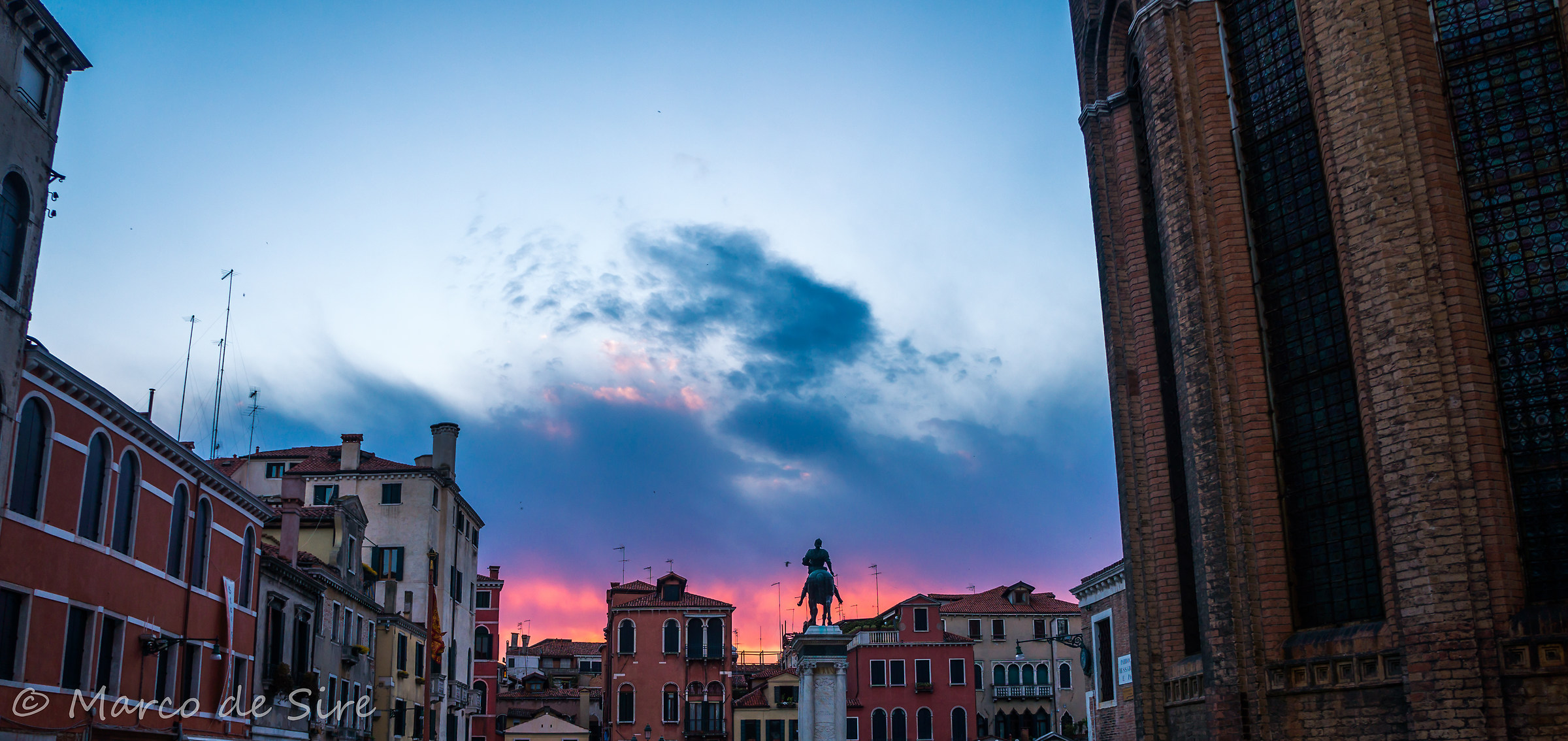 Red in the evening ...