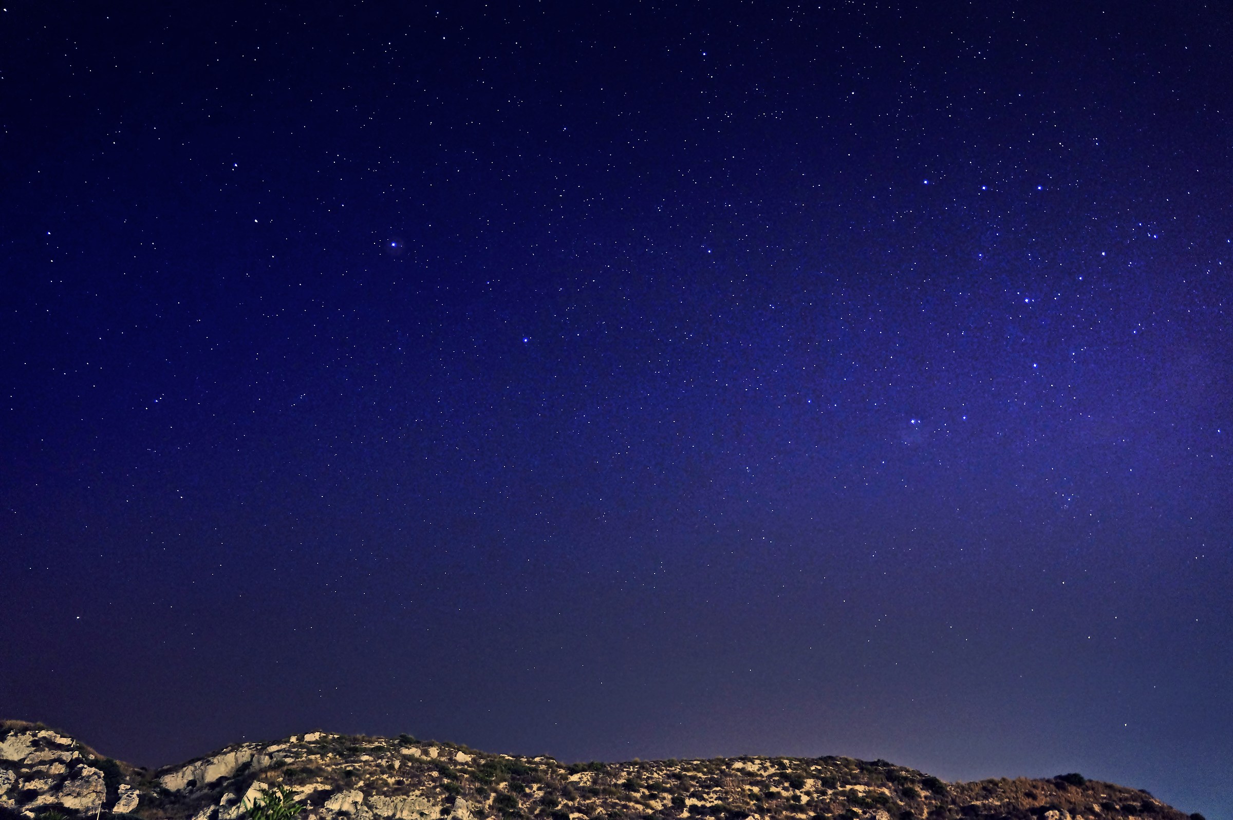 Stars and mountains