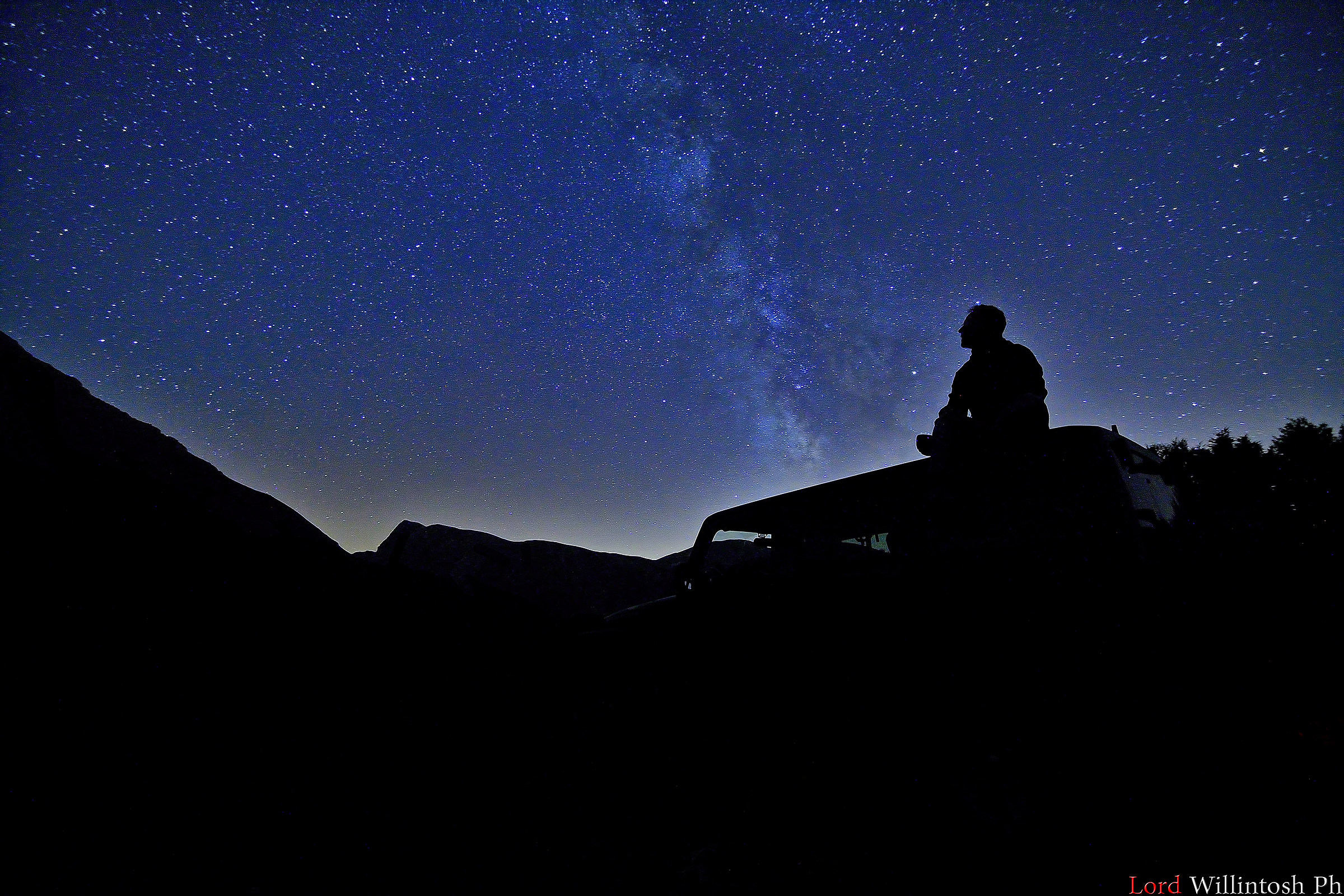 Milky way Silhouette