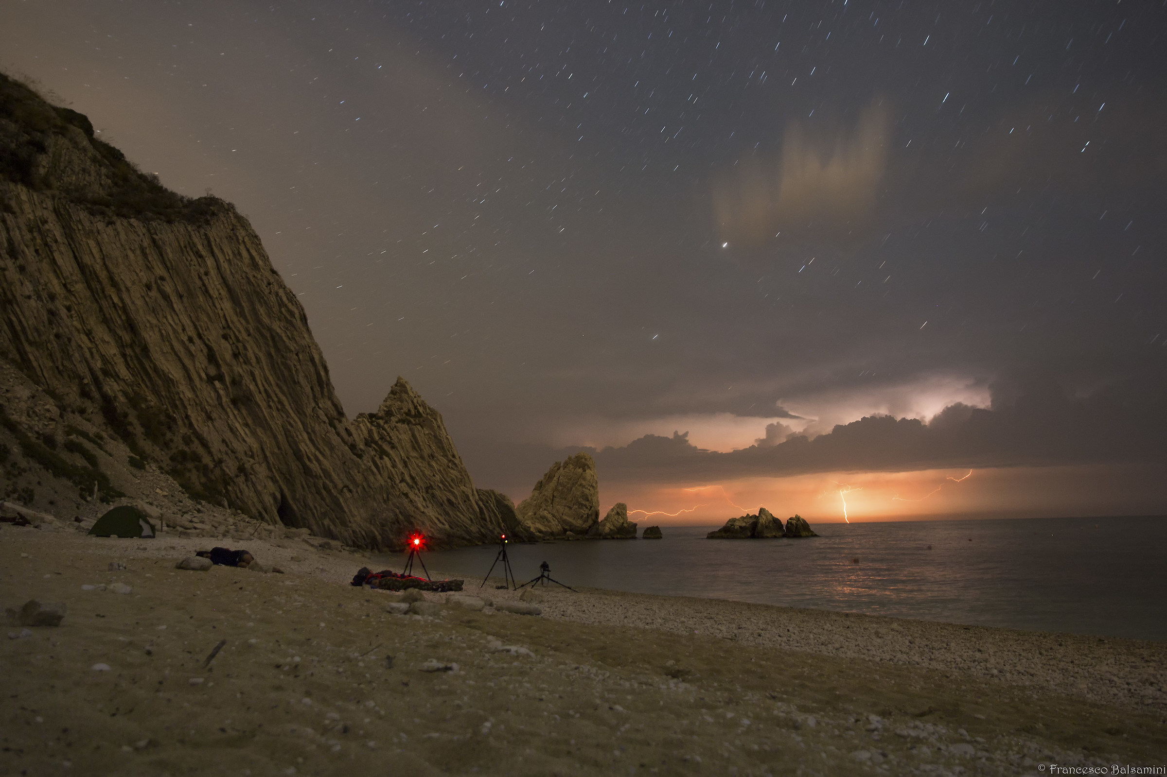 A night without stars, but full of emotions