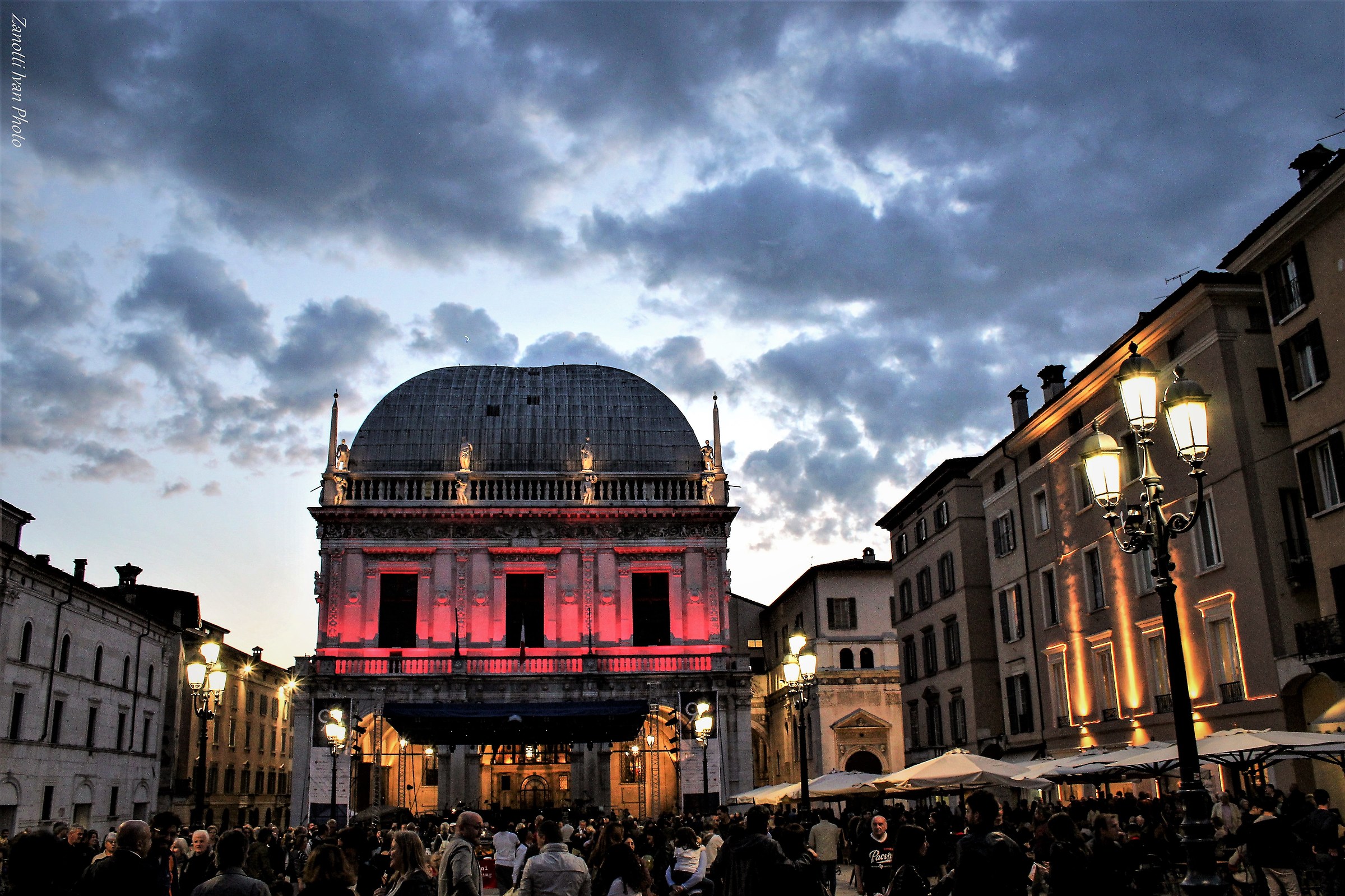 In the evening the Loggia