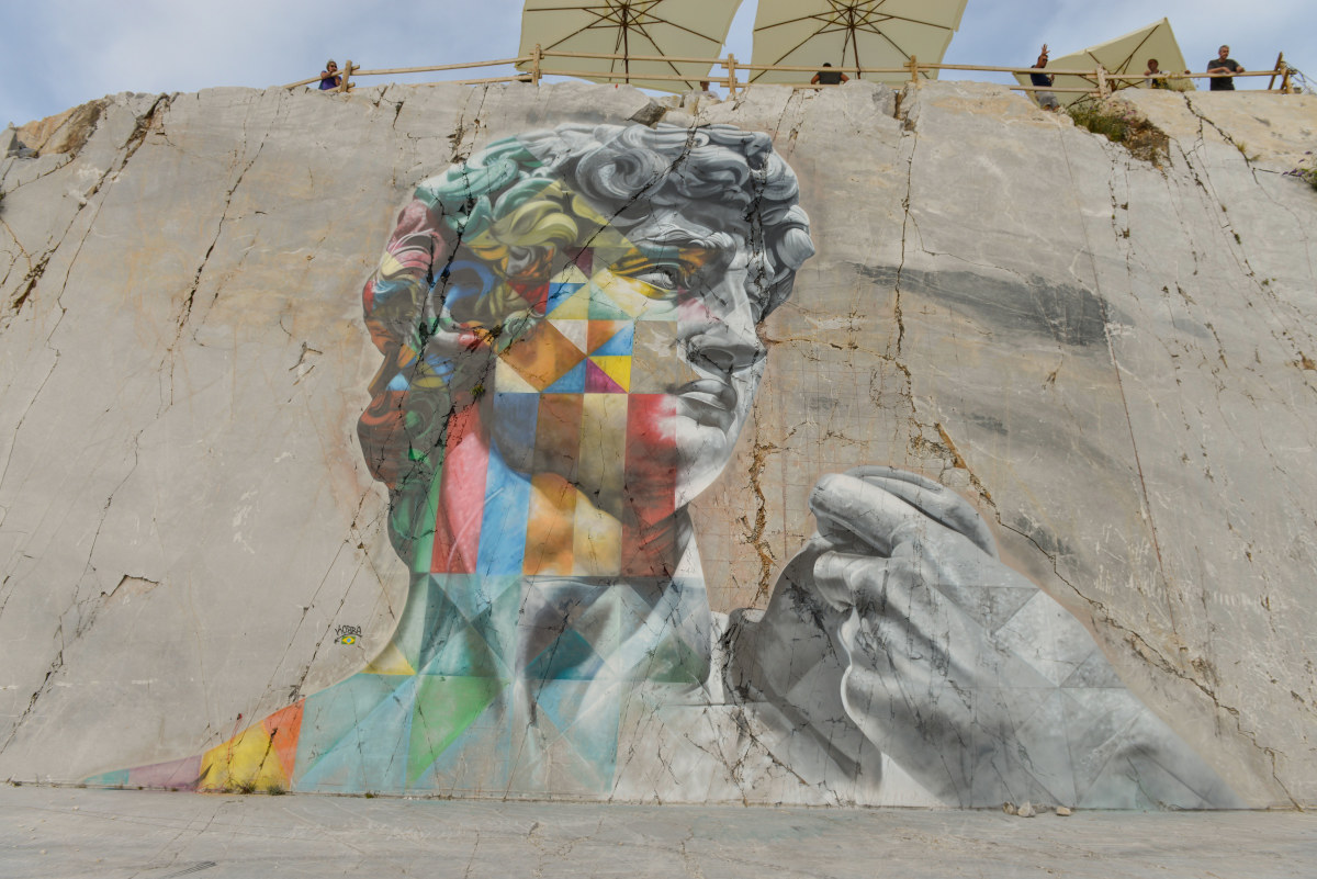 Murales cava Vendretta Bacino di Gioia MS