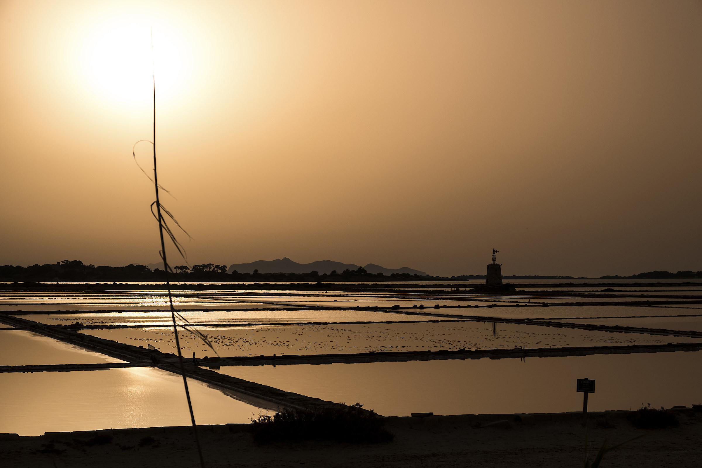 Sunset on the salt pans - Trapani