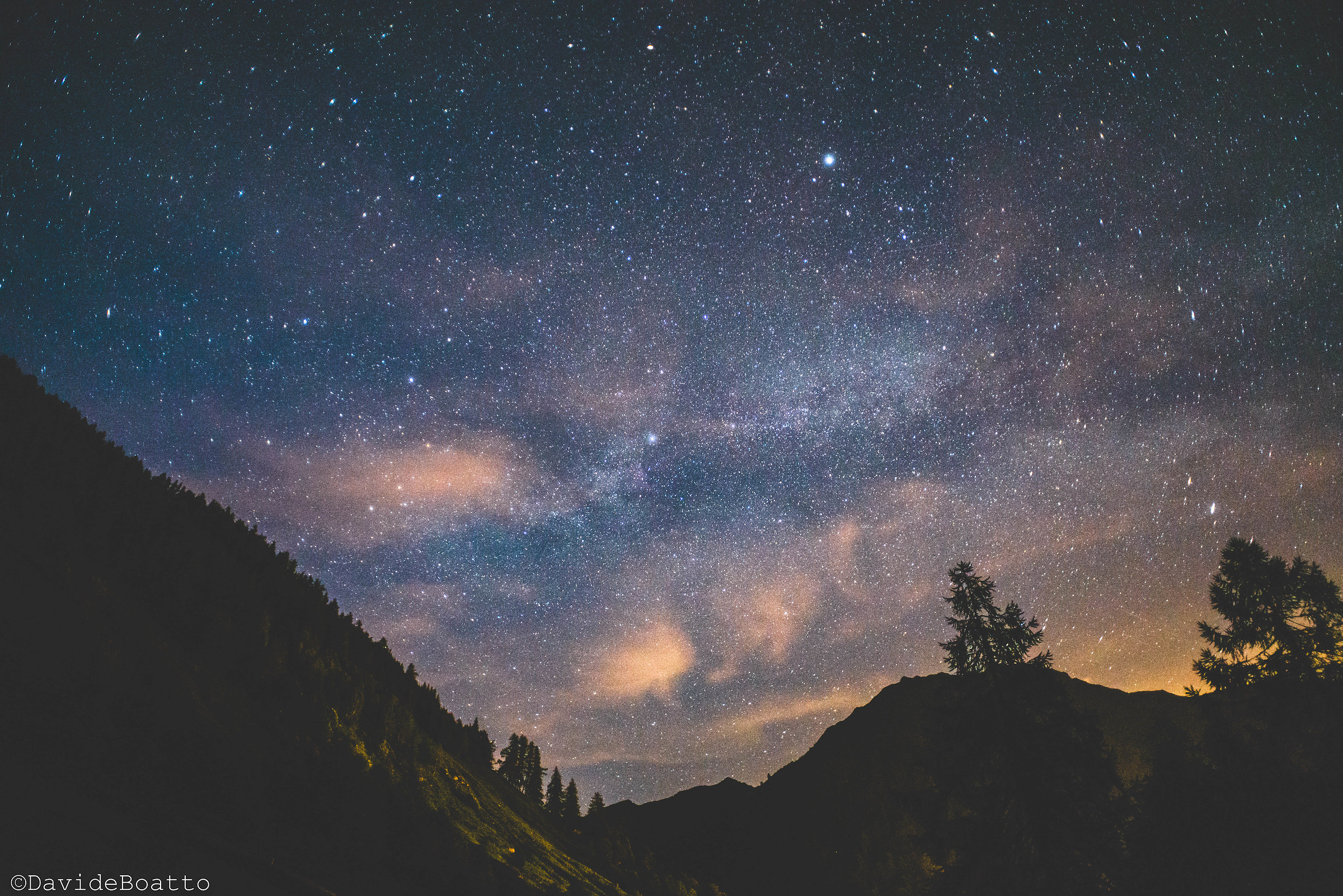 Starry sky over Carcoforo