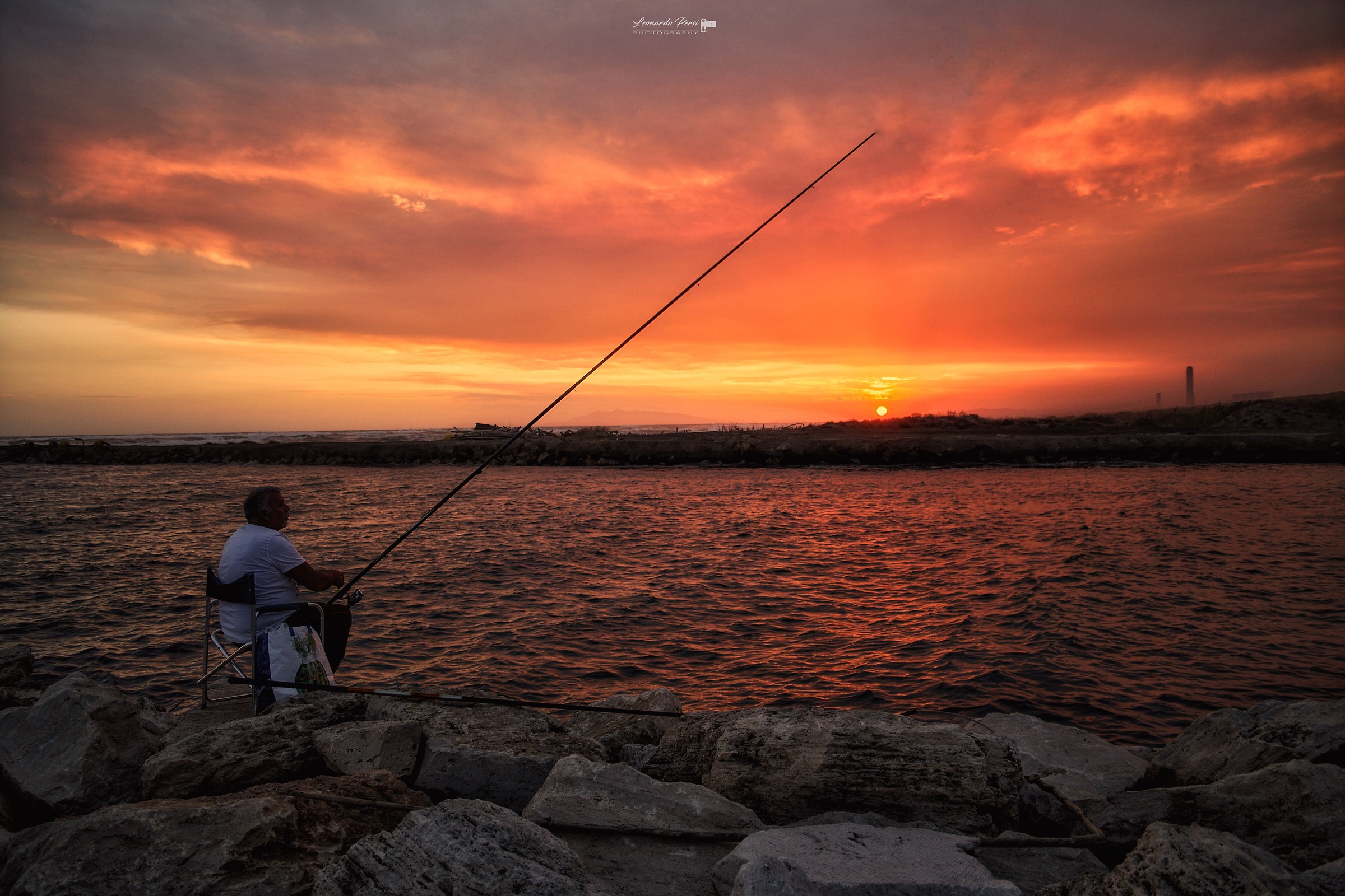 Fishing a sunset ...