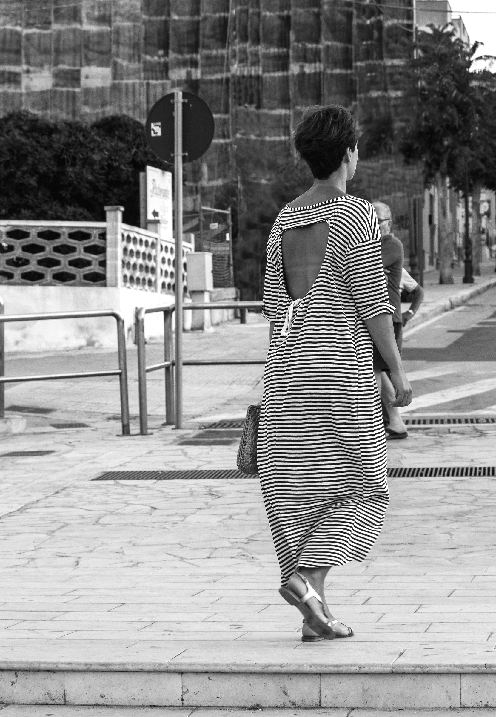 The elegance is striped