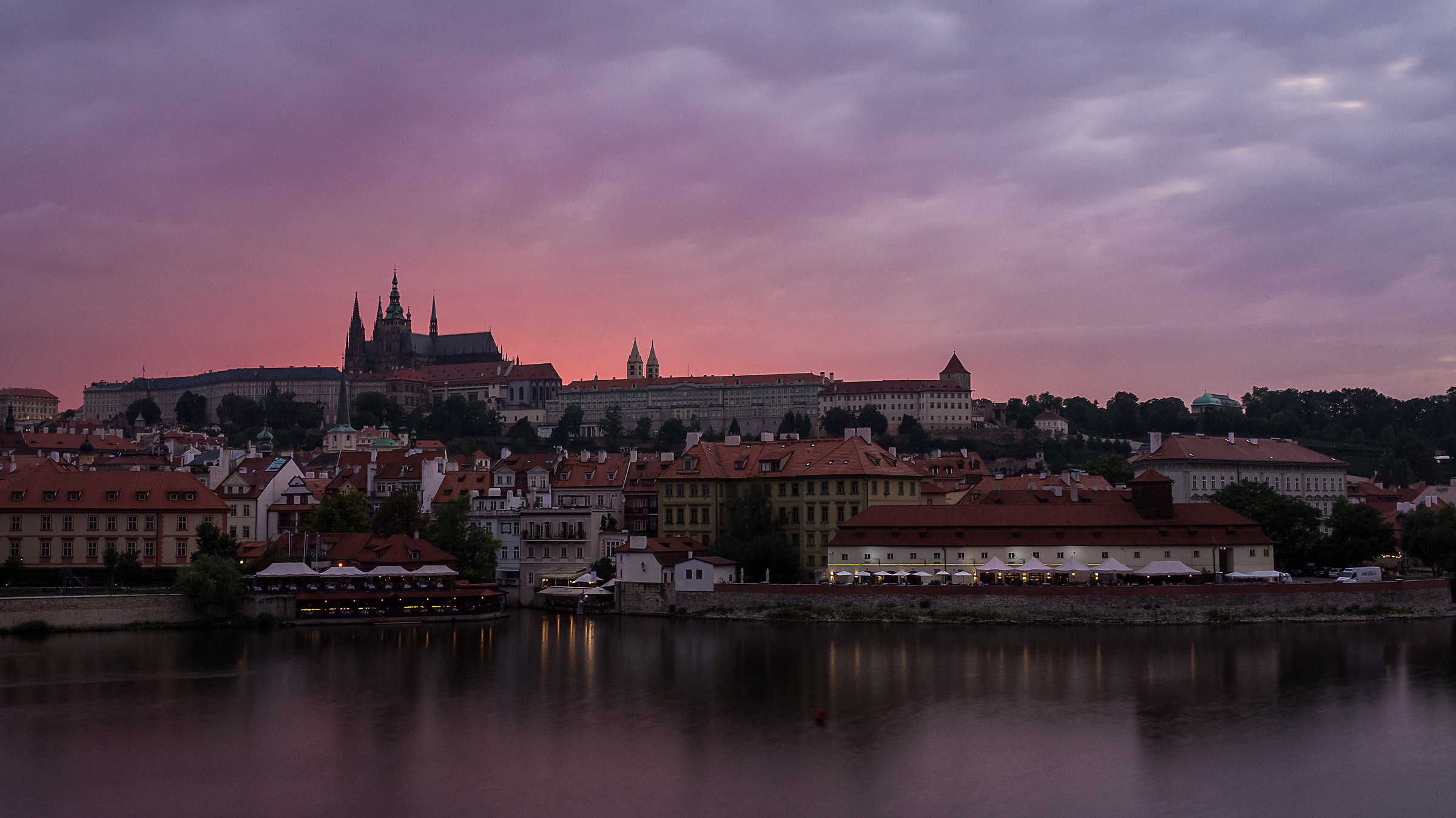 Sunset over Prague