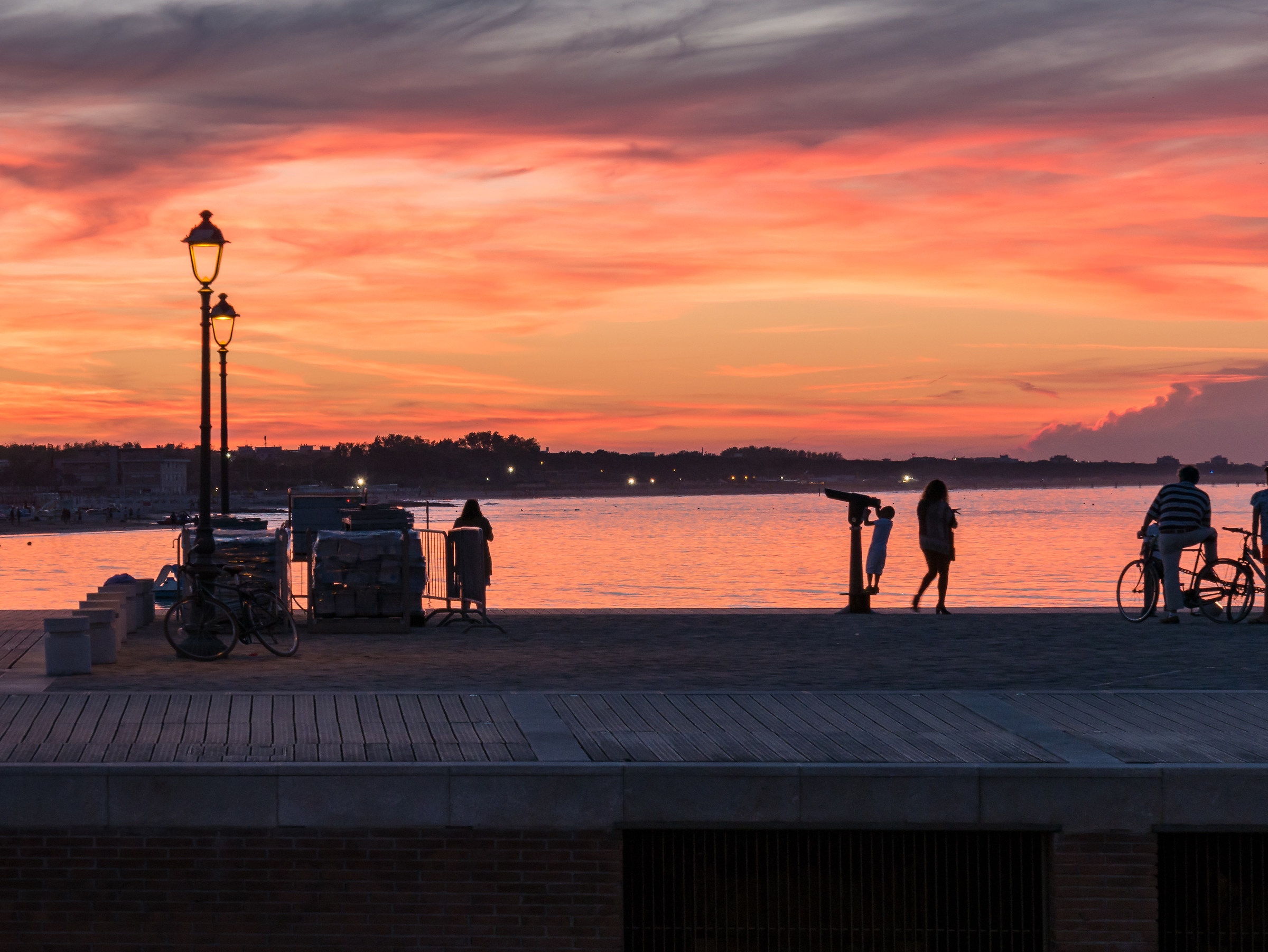 The colors of the sunset of Cesenatico 3