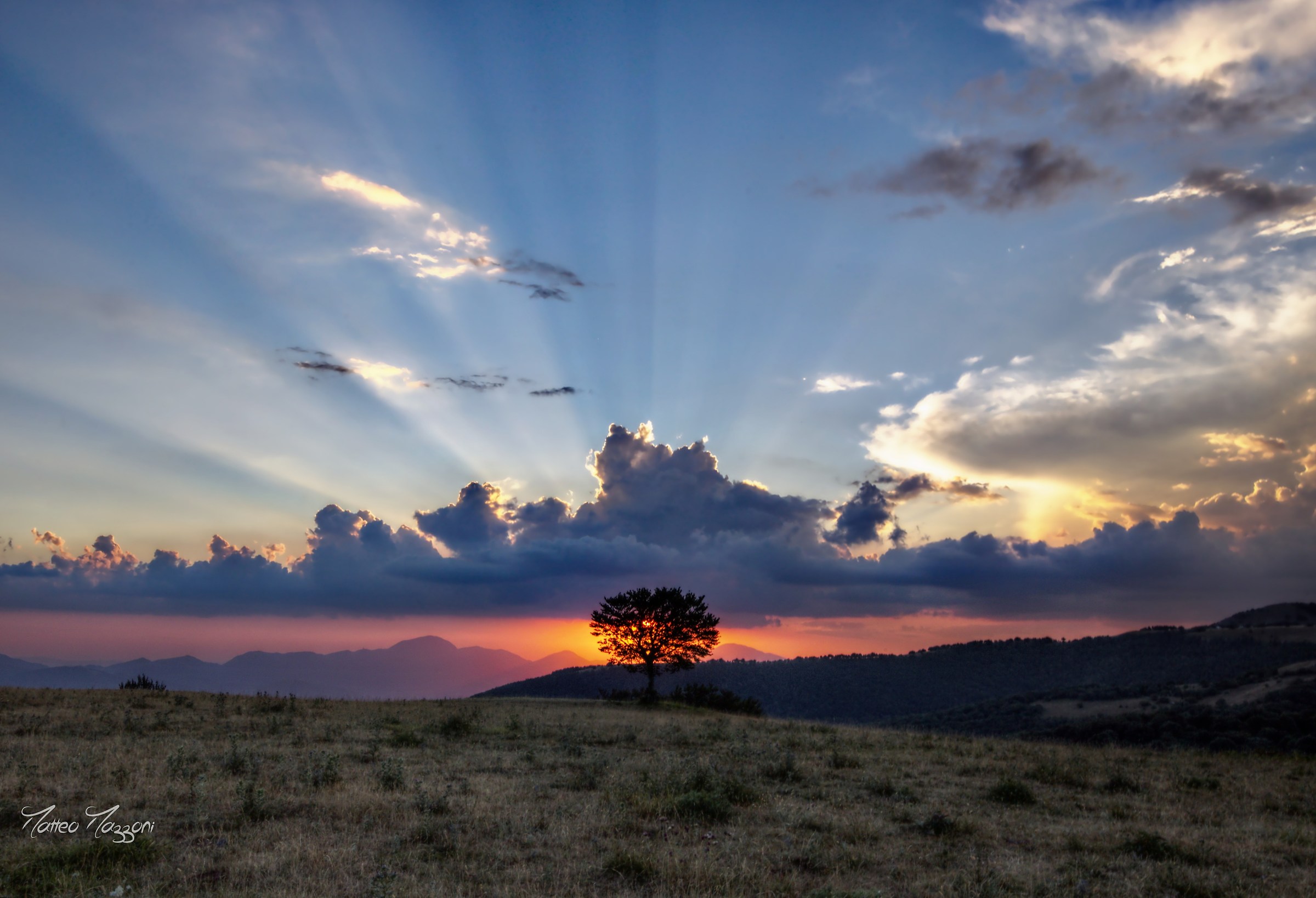 at sunset