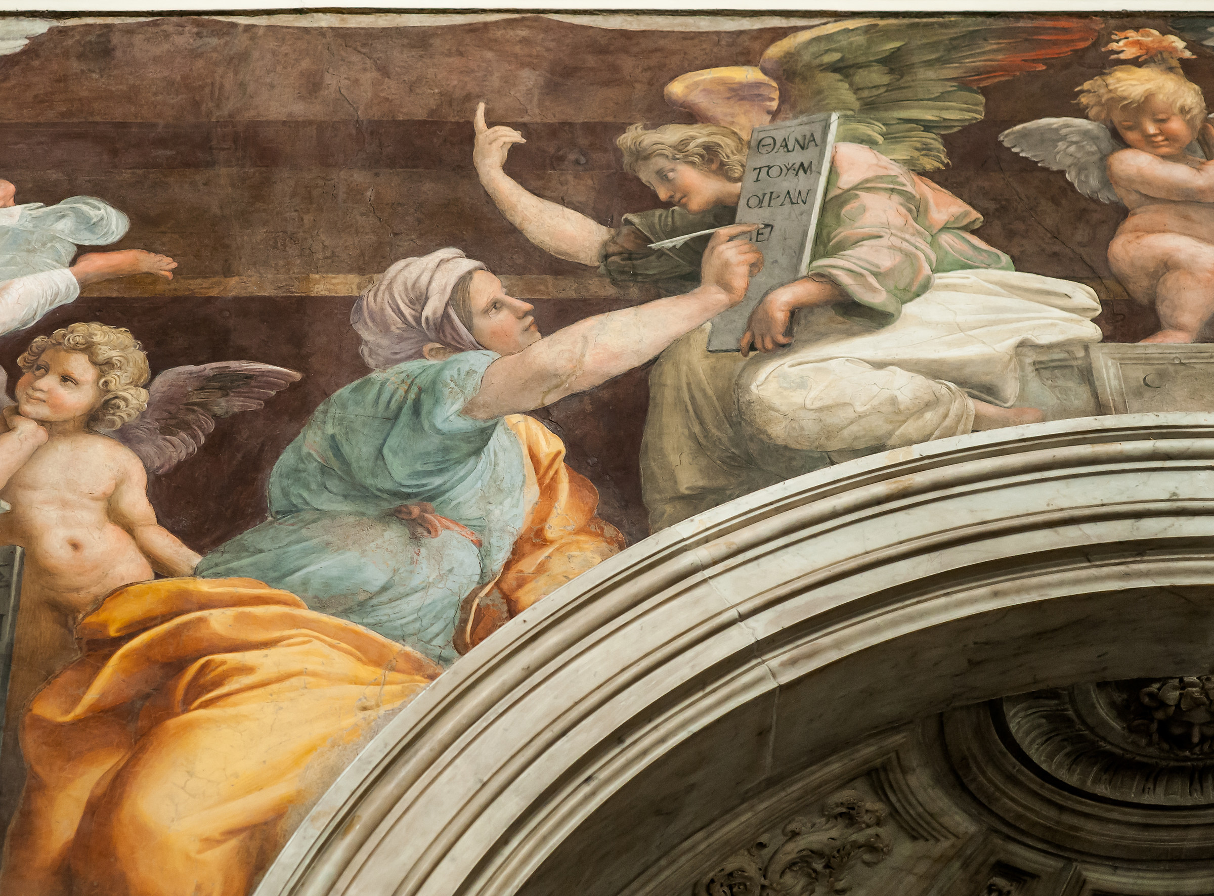 Roma-S.Maria della Pace,la Sibilla Persica di Raffaello