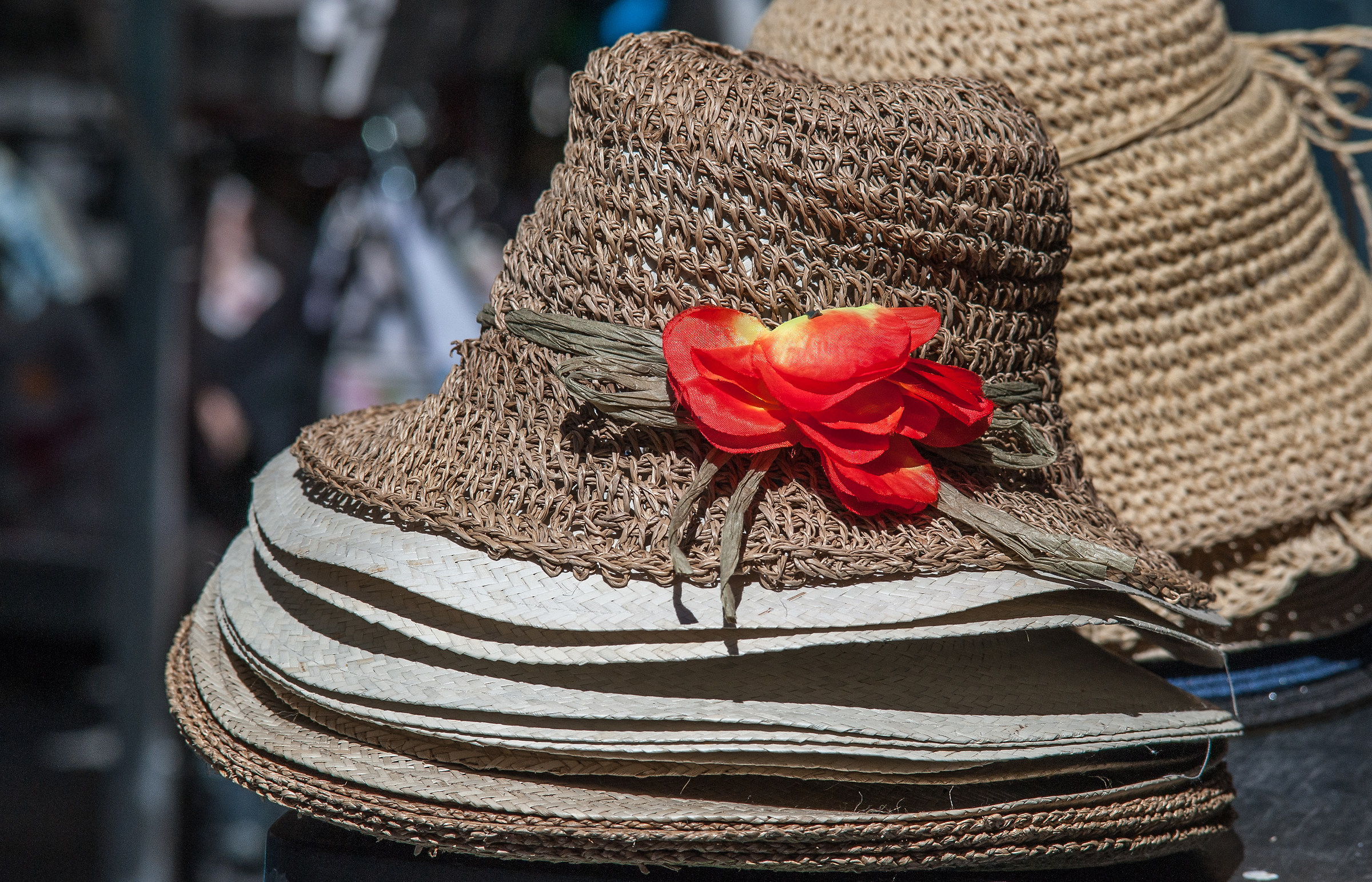 Il Cappello con il fiore rosso