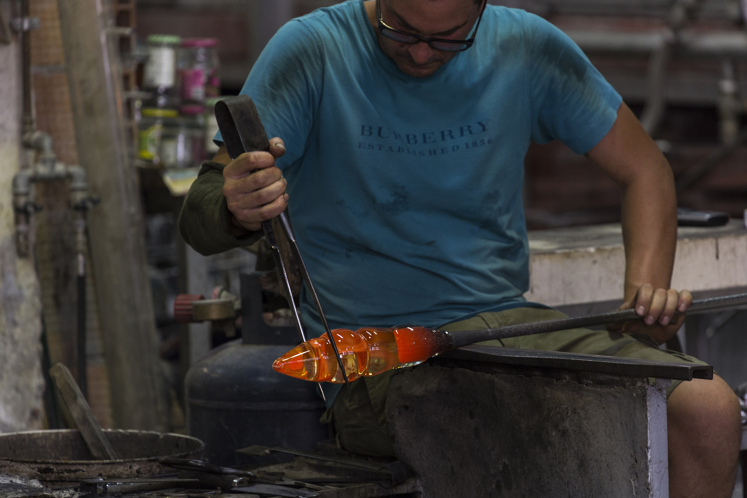 The hard work in working the glass 1