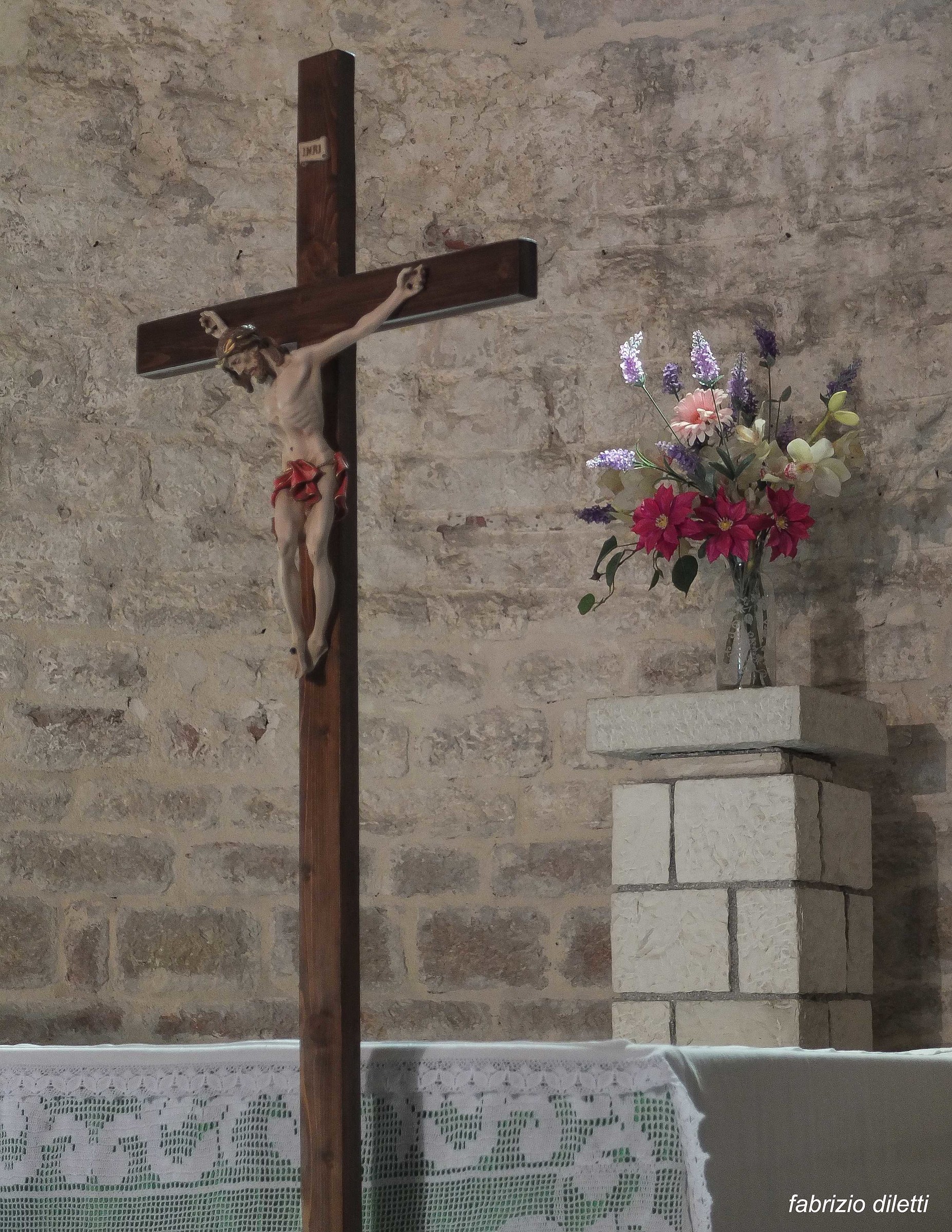 Interior abbey san vittore at the locks