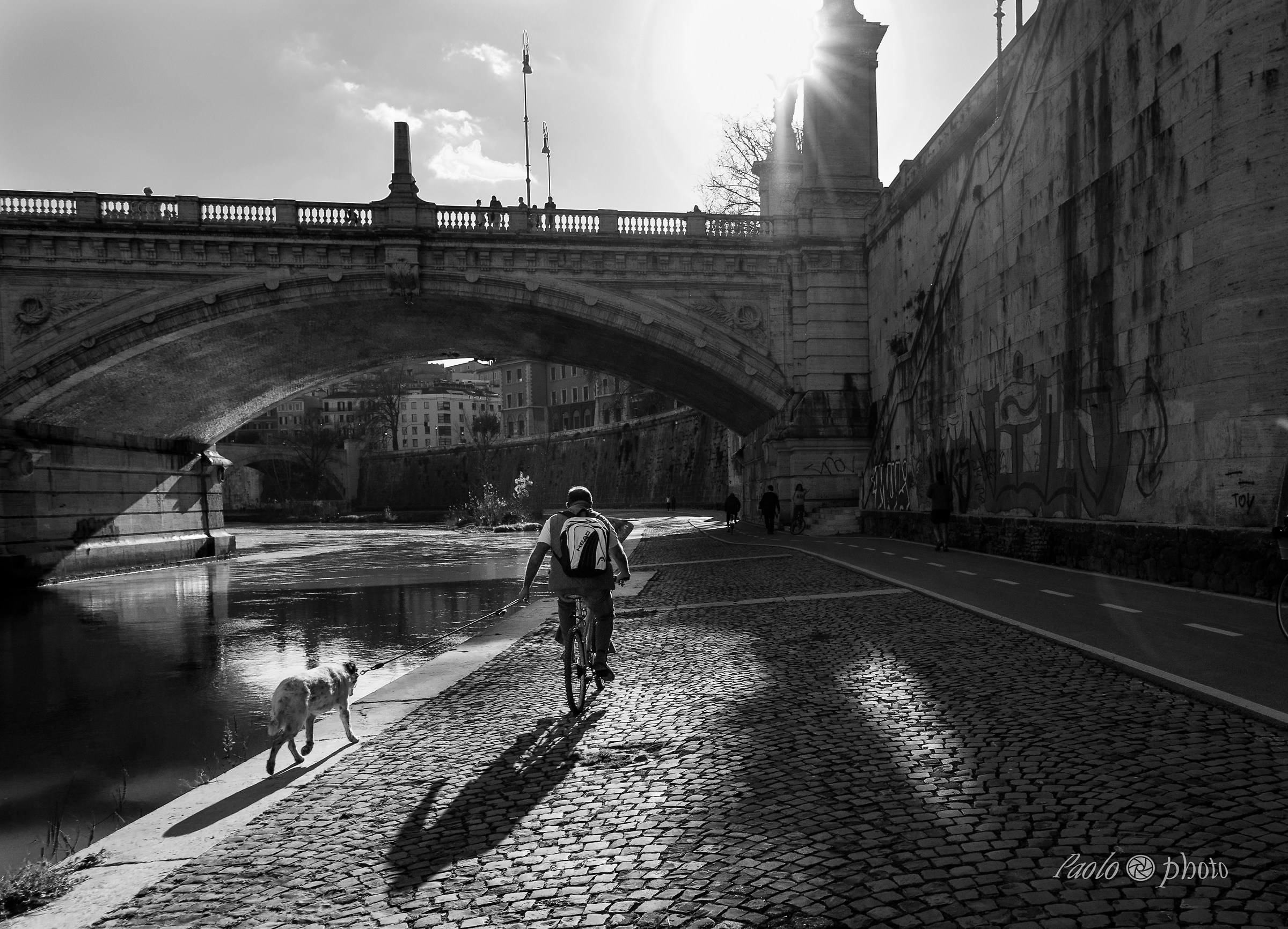 Walking on the Tiber