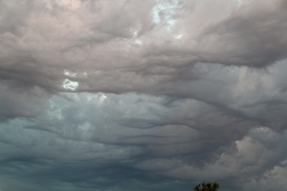 Altocumulus undulatus asperatus