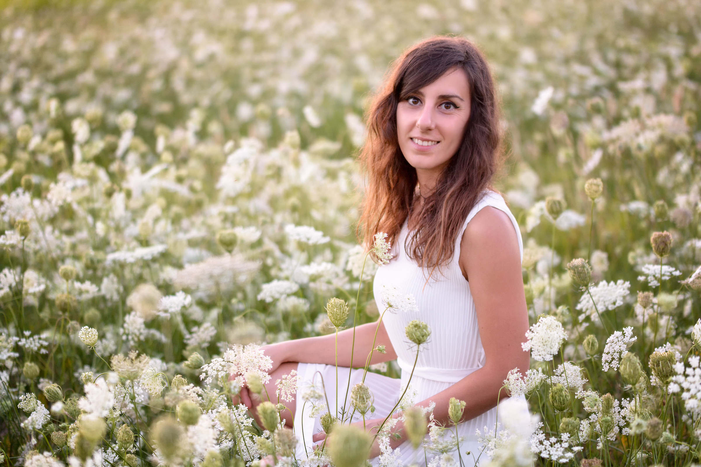 It is among the flowers