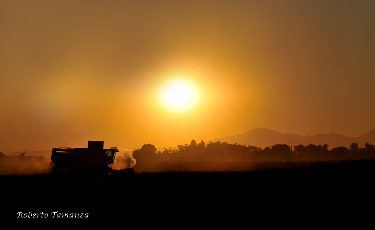 Working till sunset ...