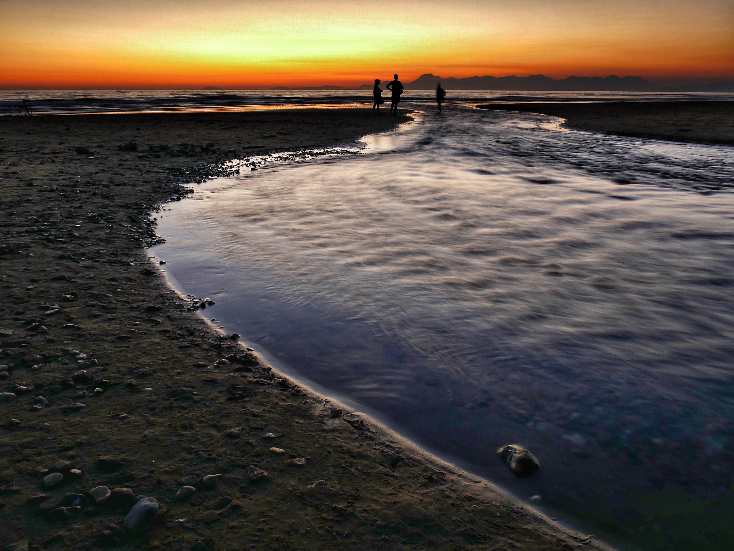 At the fall of the evening