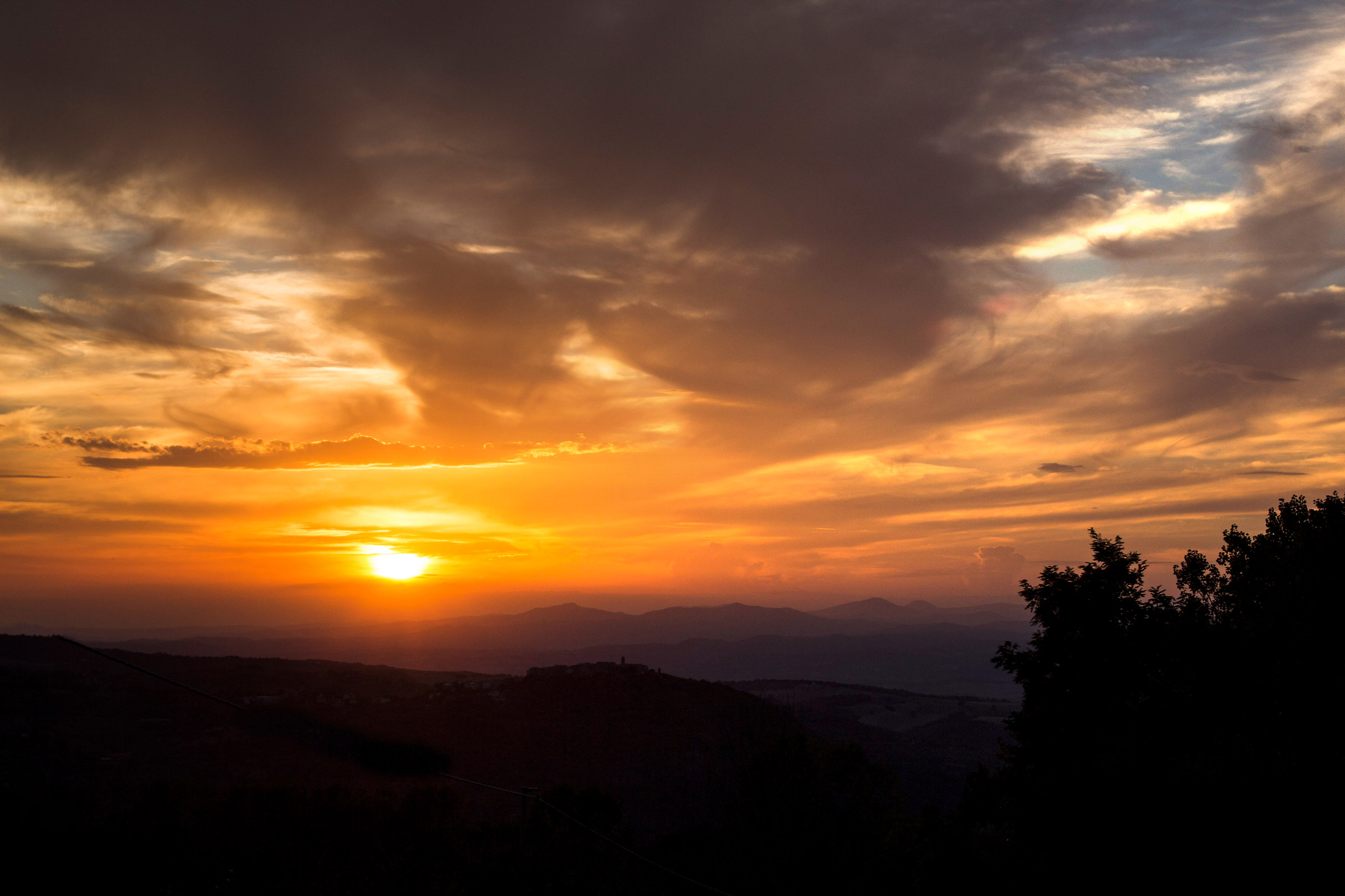 Tramonto in Toscana