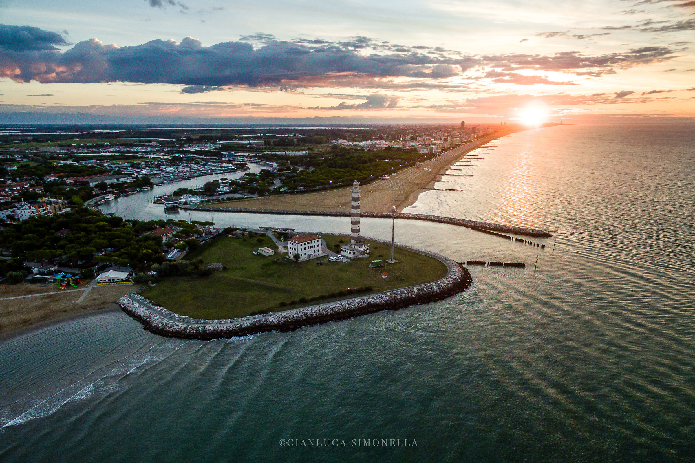 Dawn on Jesolo coast