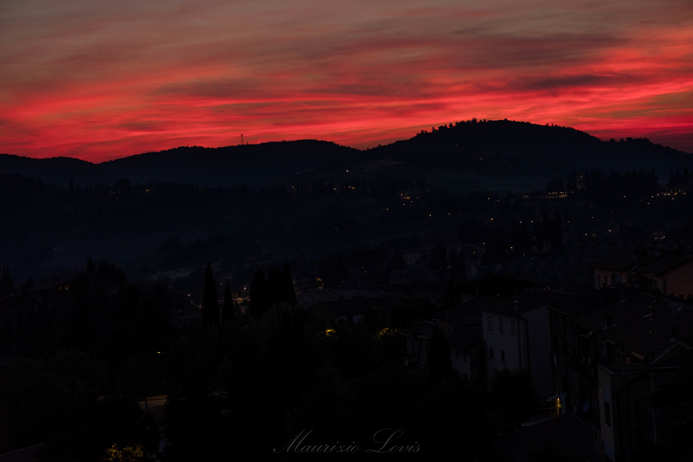 Sunset from San Gimignano - Siena