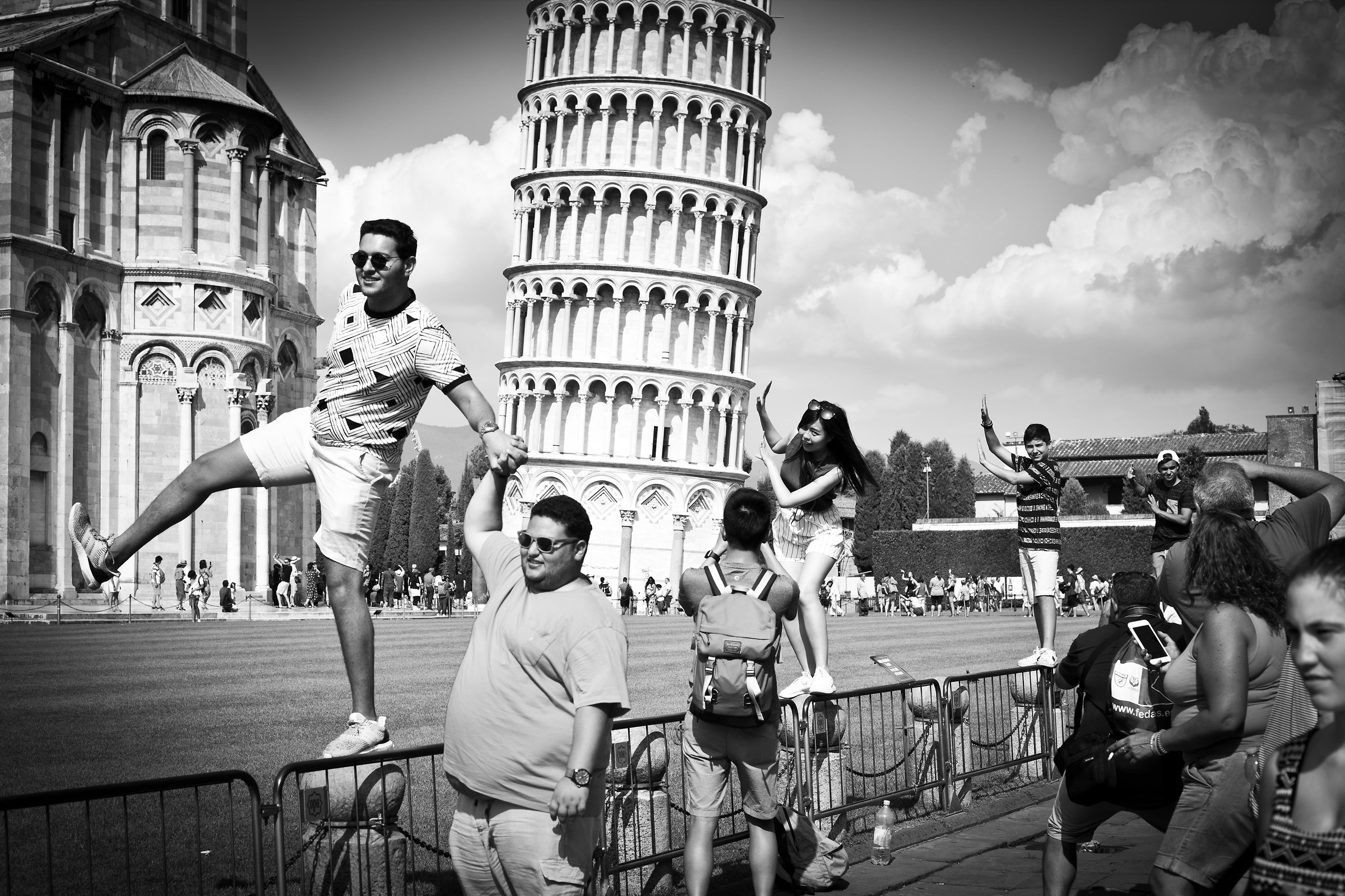 Pose in Pisa
