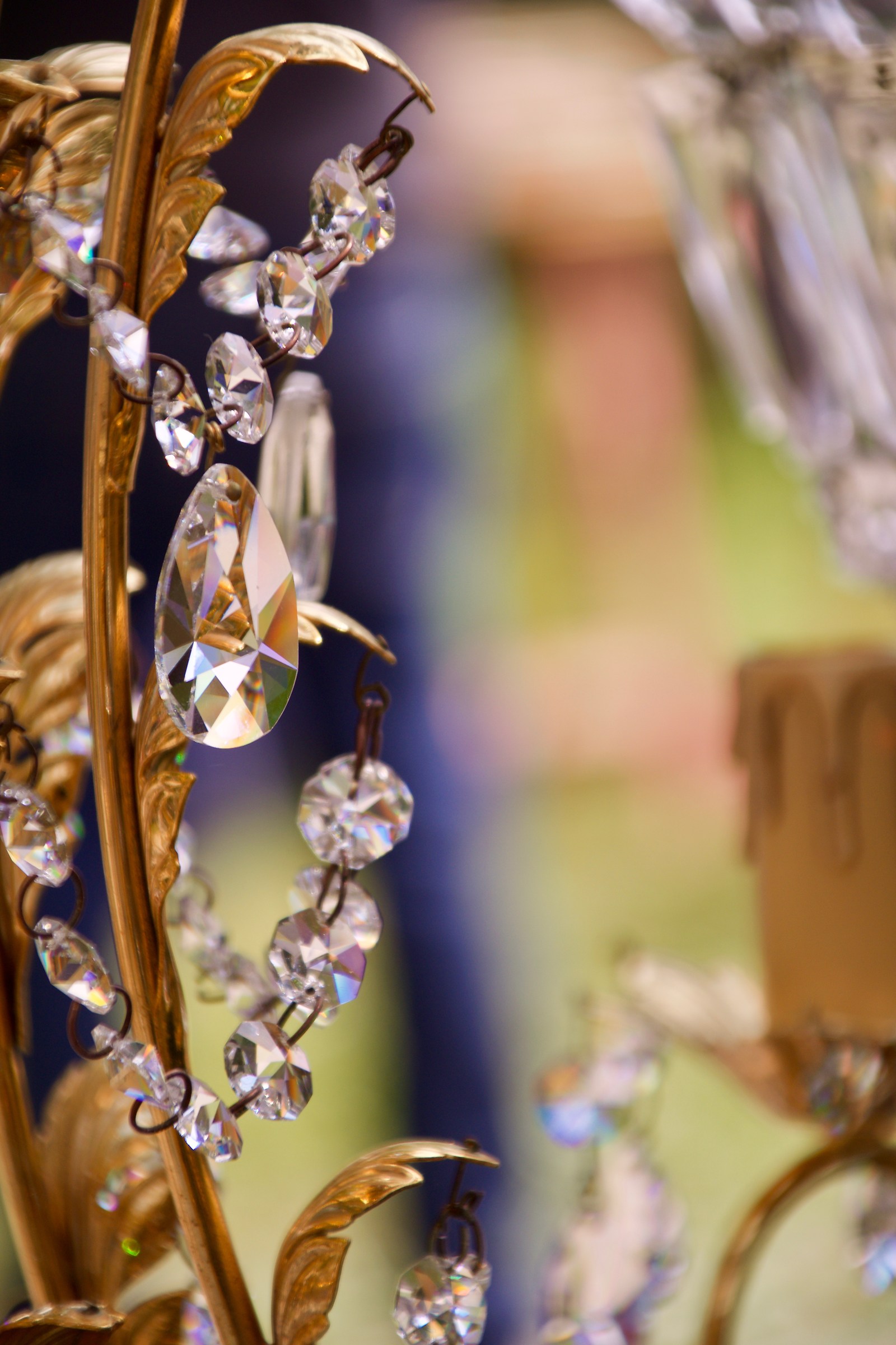 Chandelier stoned with precious stones