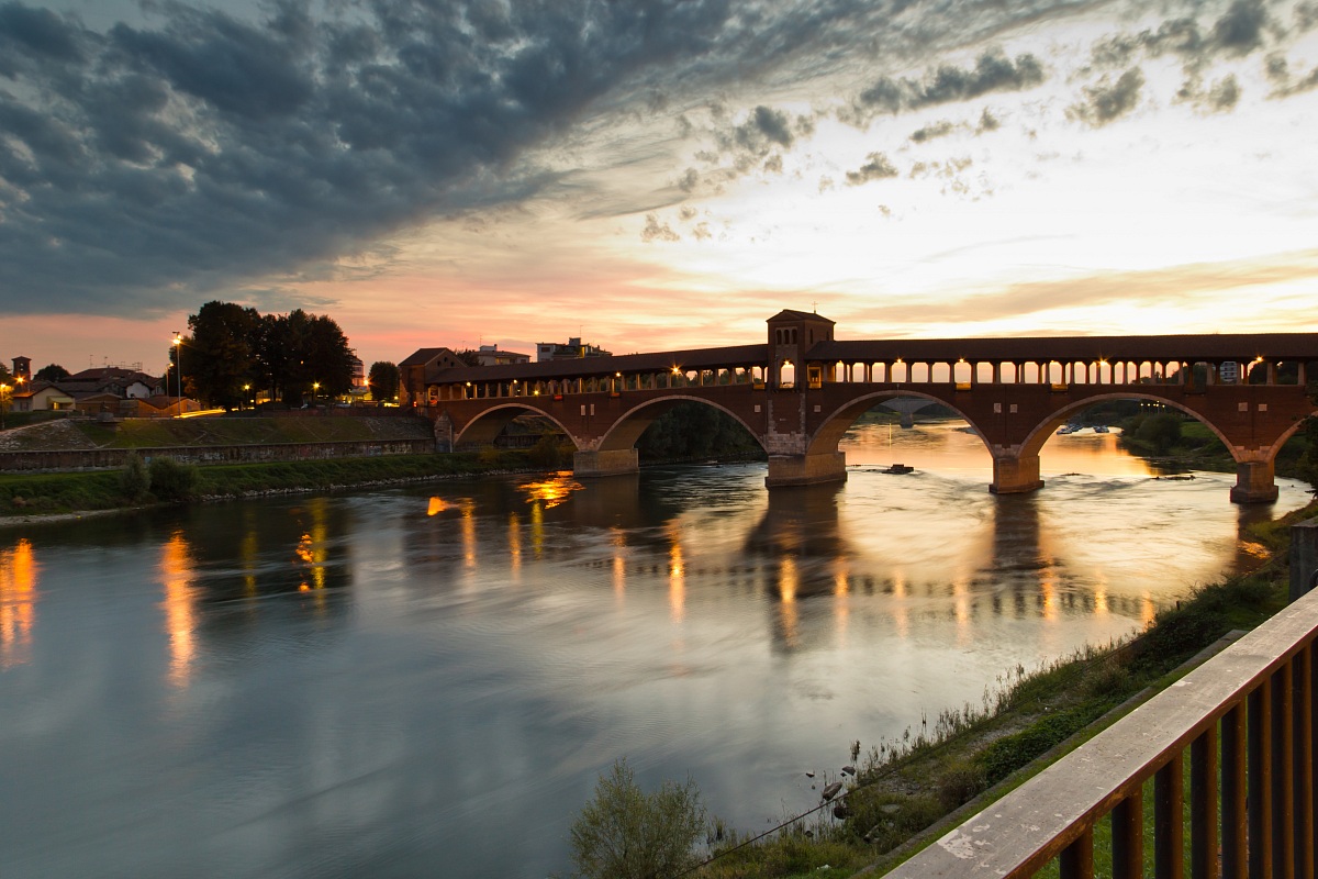 Sunset at Pavia