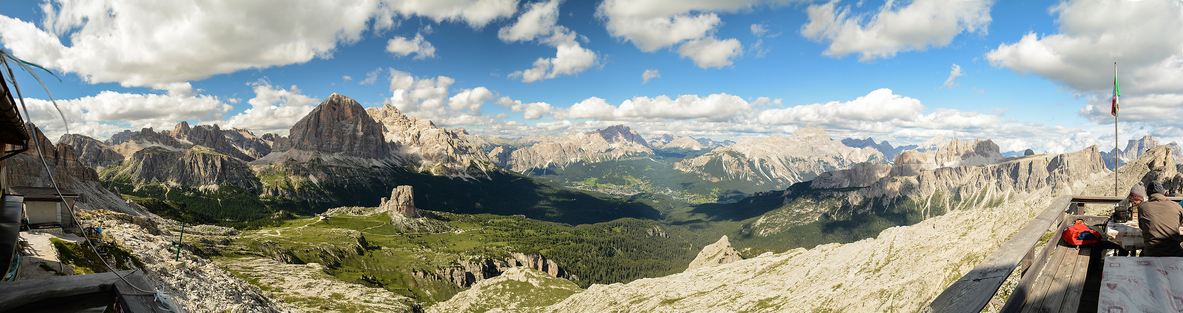 Panorama from Rifugio Nuvolau 2575m -Cortina