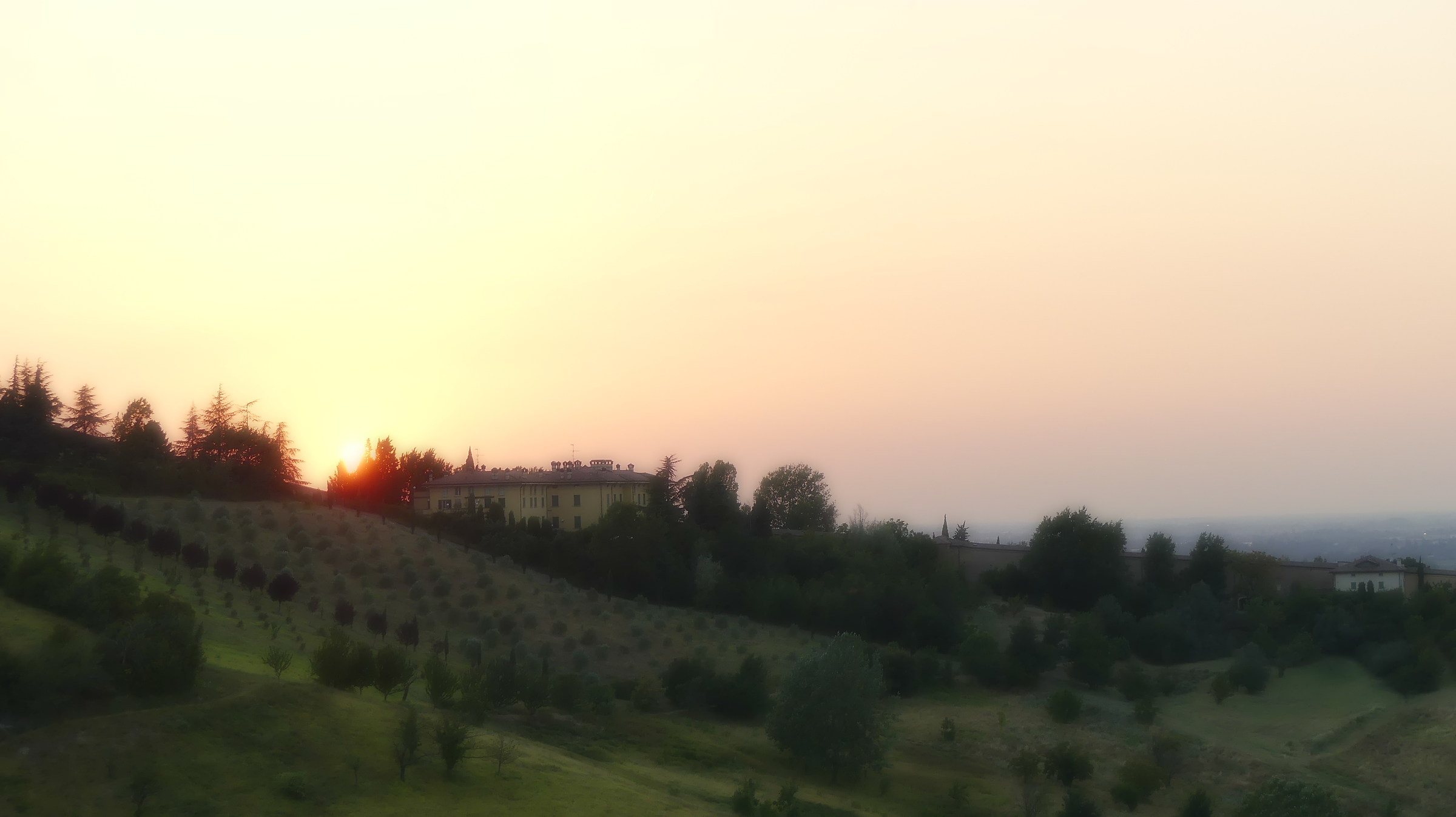 Sunset on the Bolognese hills