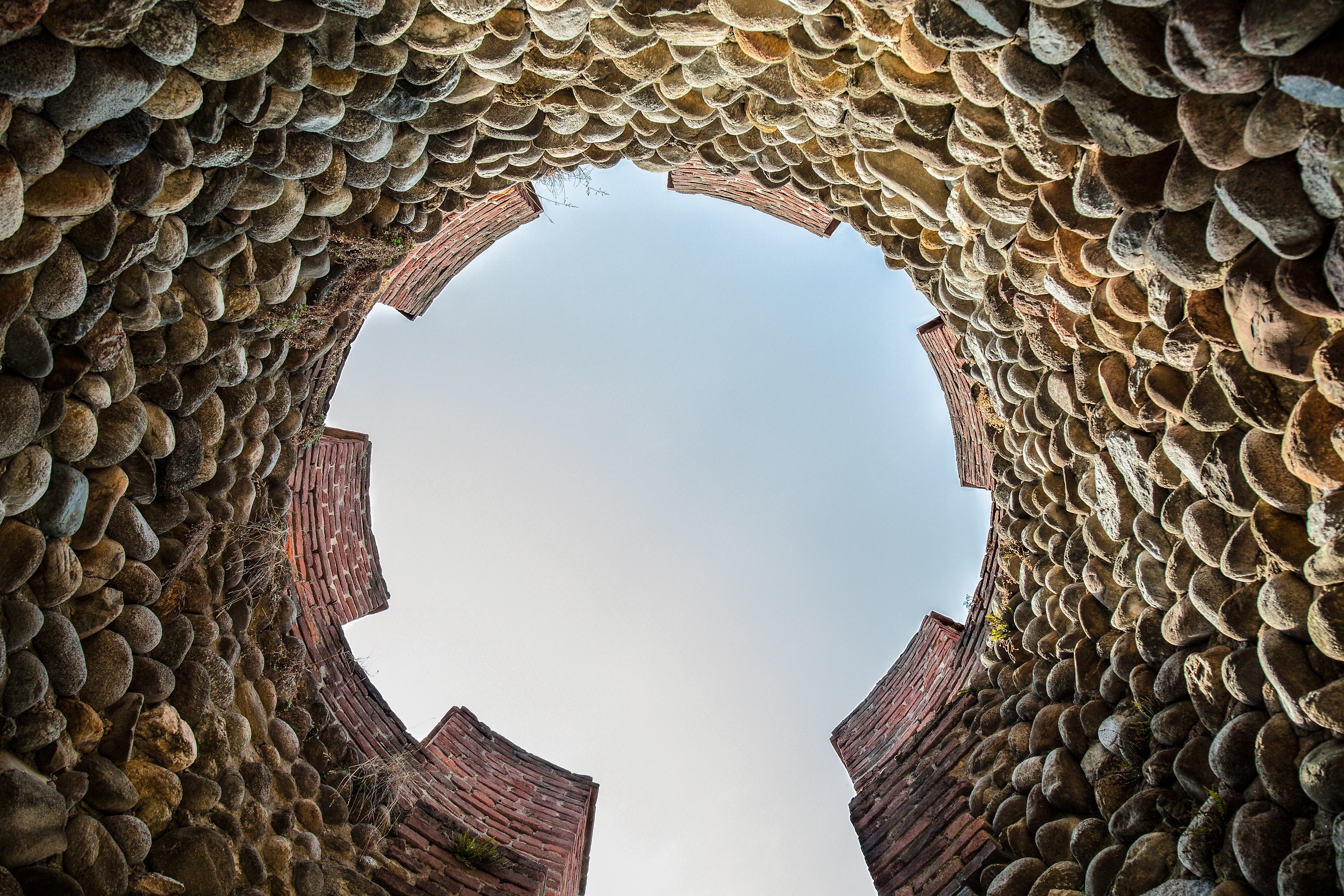 Surrounded by stones