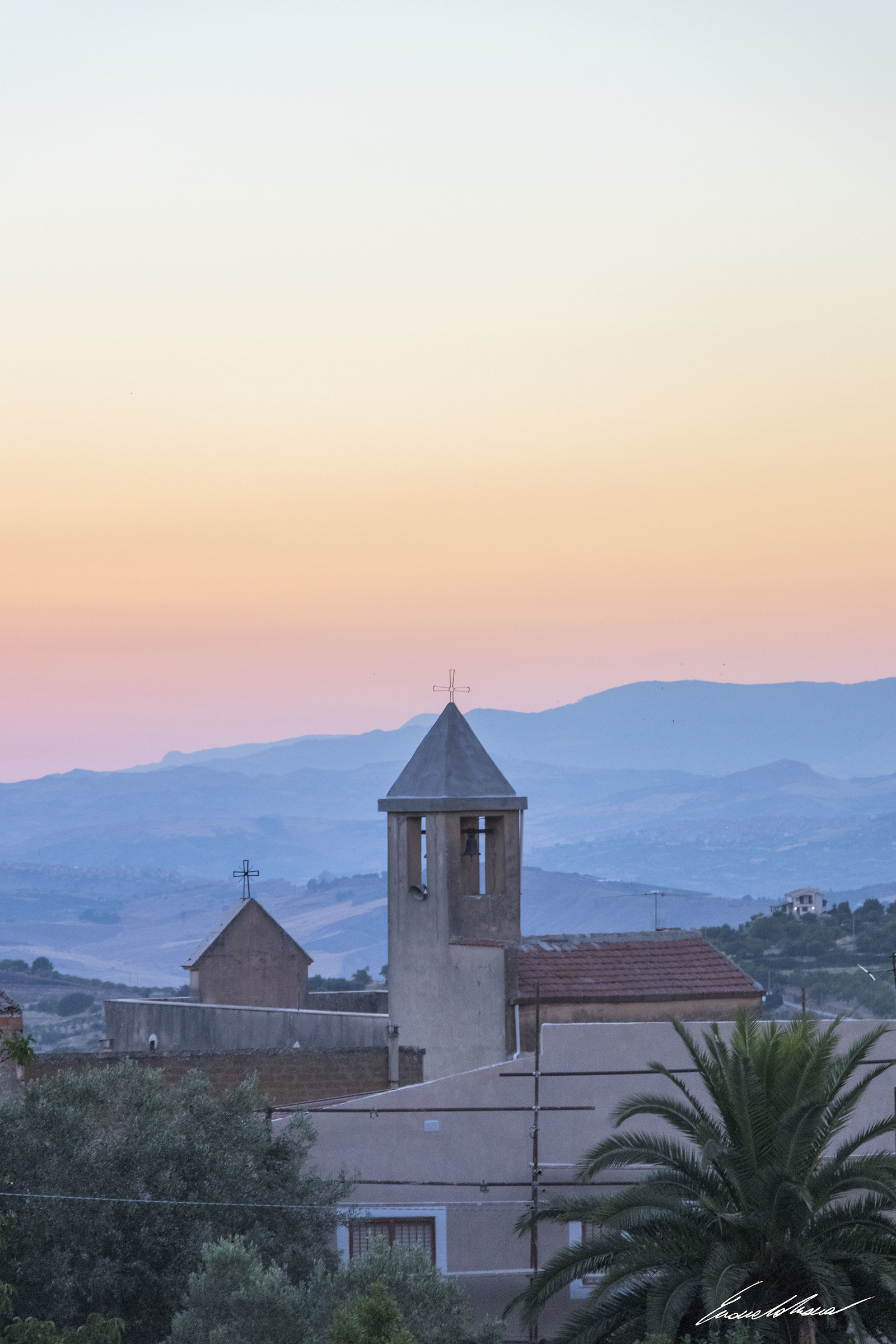Sunset in Grotte (ag), Italy