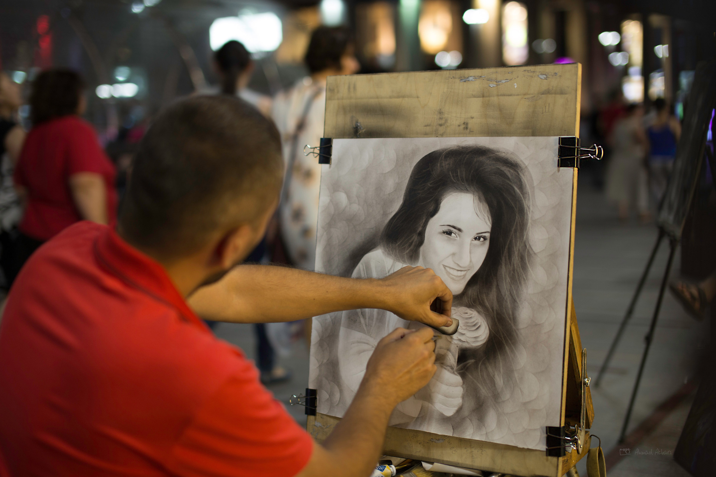 Street Portrait painting