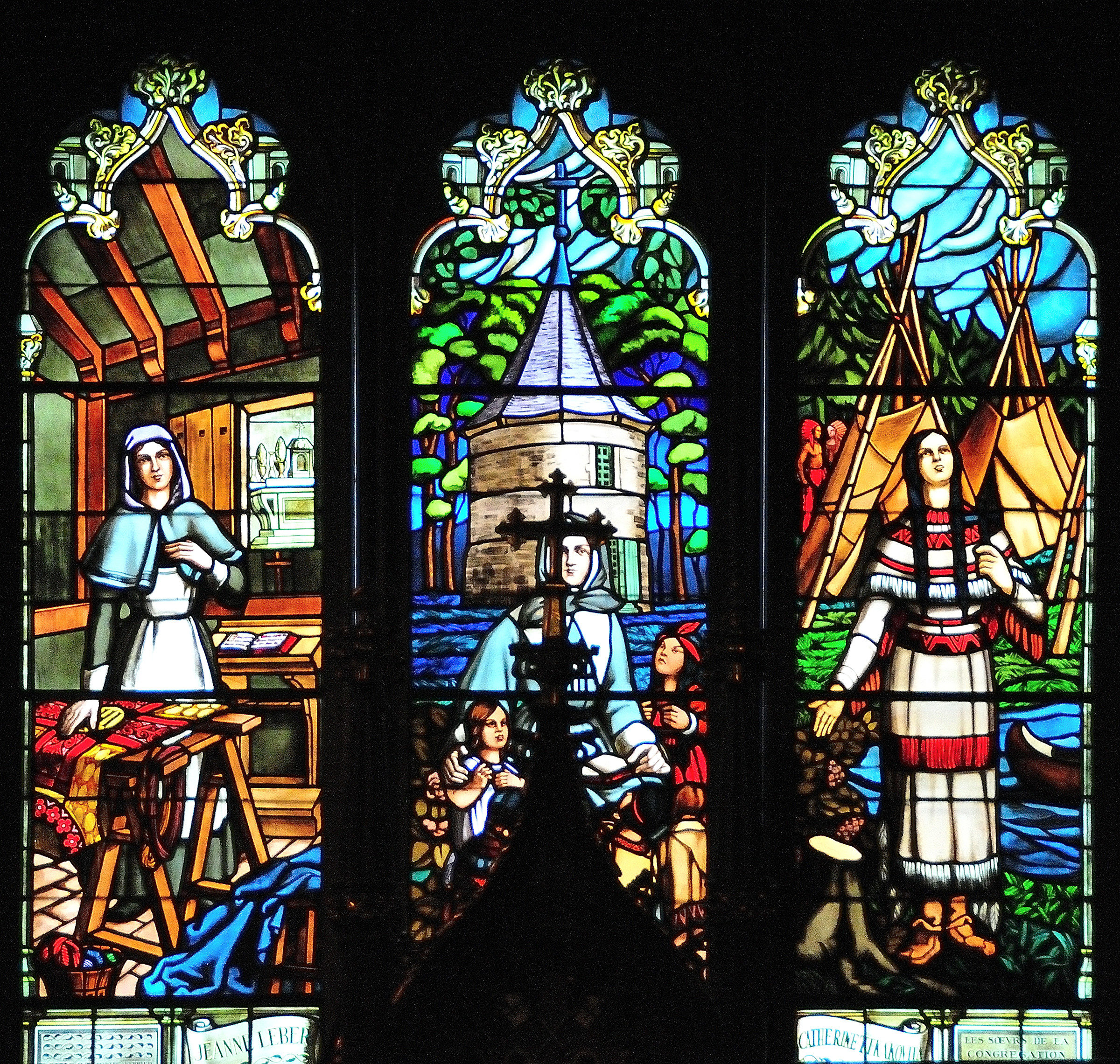 Montreal Cathedral Stained Glass - Canada