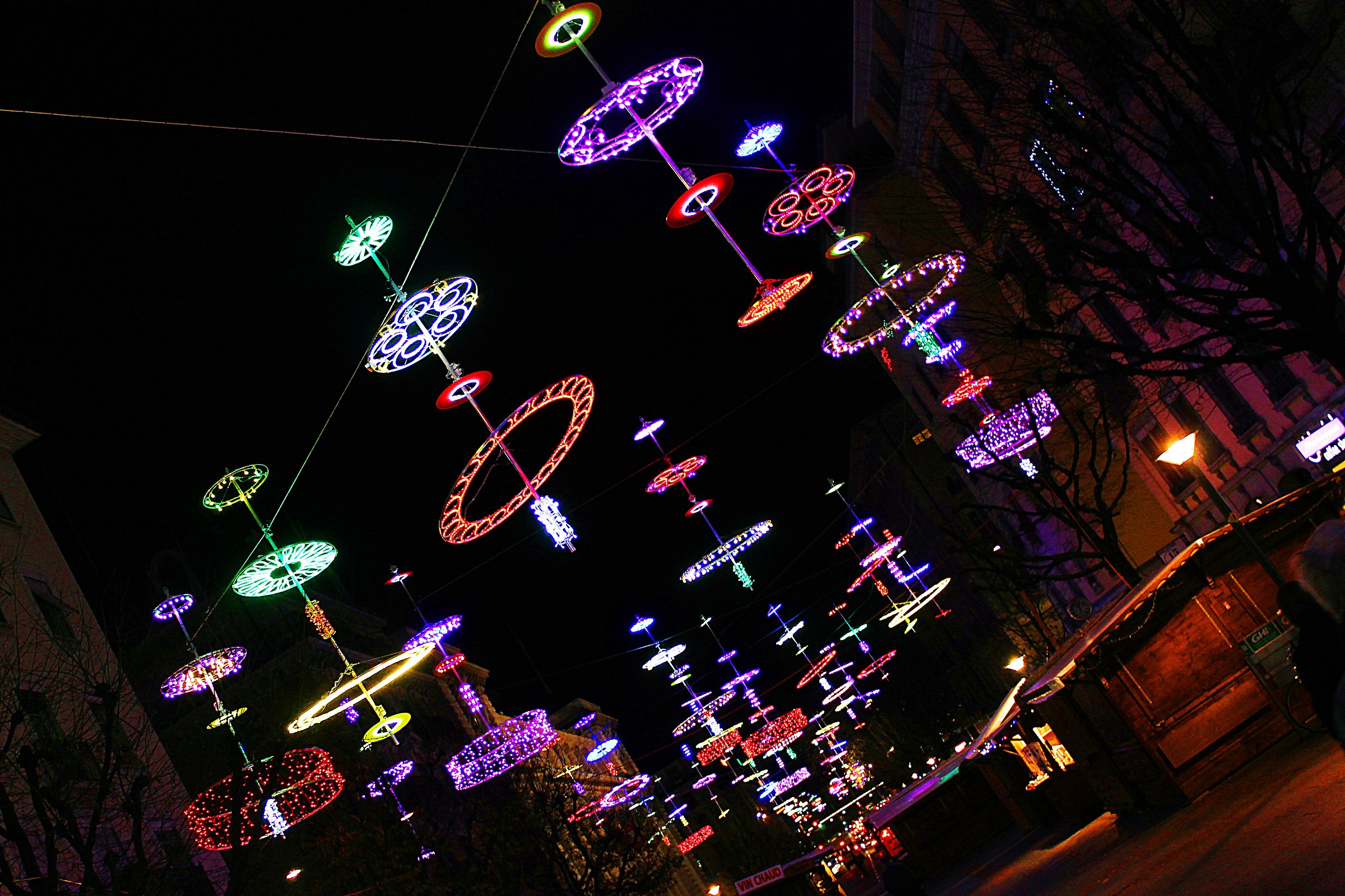 Christmas lights in Geneva