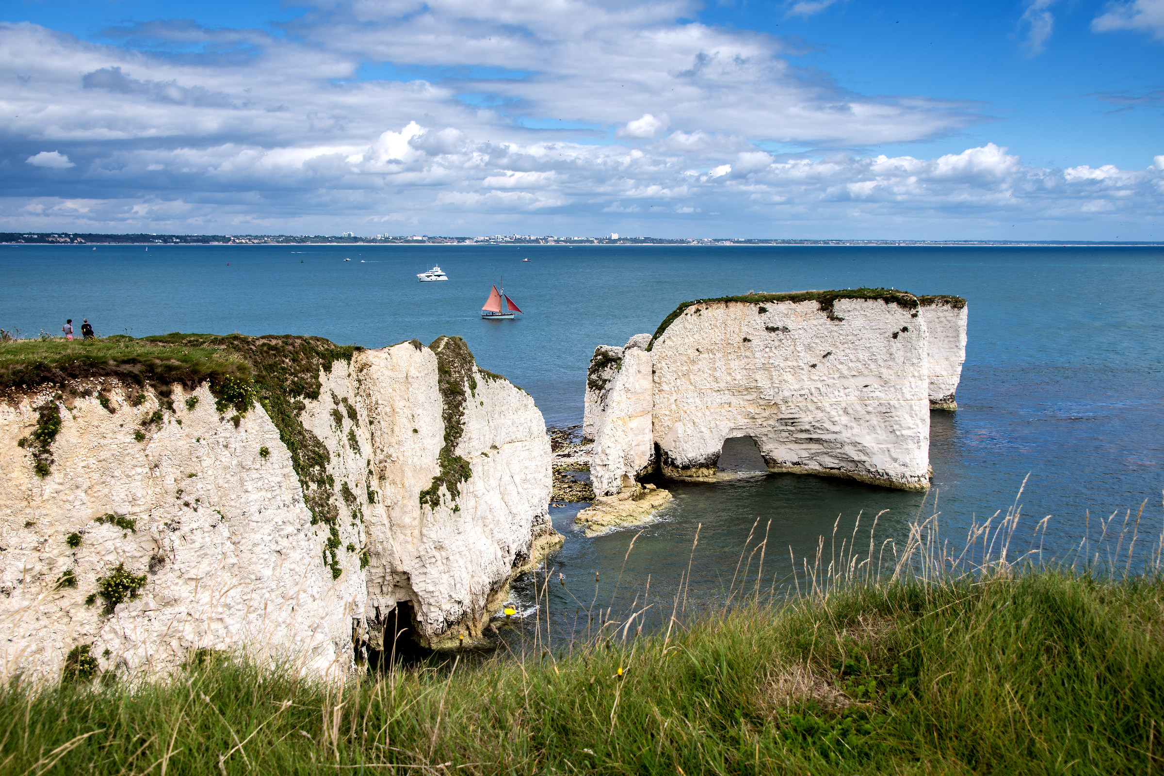 Sailing Past Old Harry Rocks