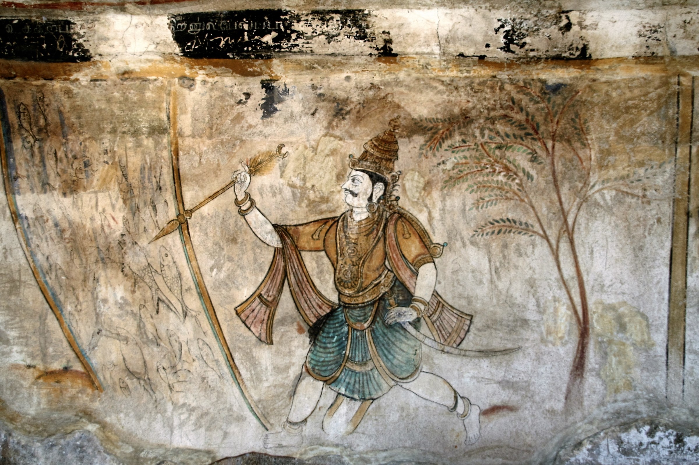 Painted in the temple