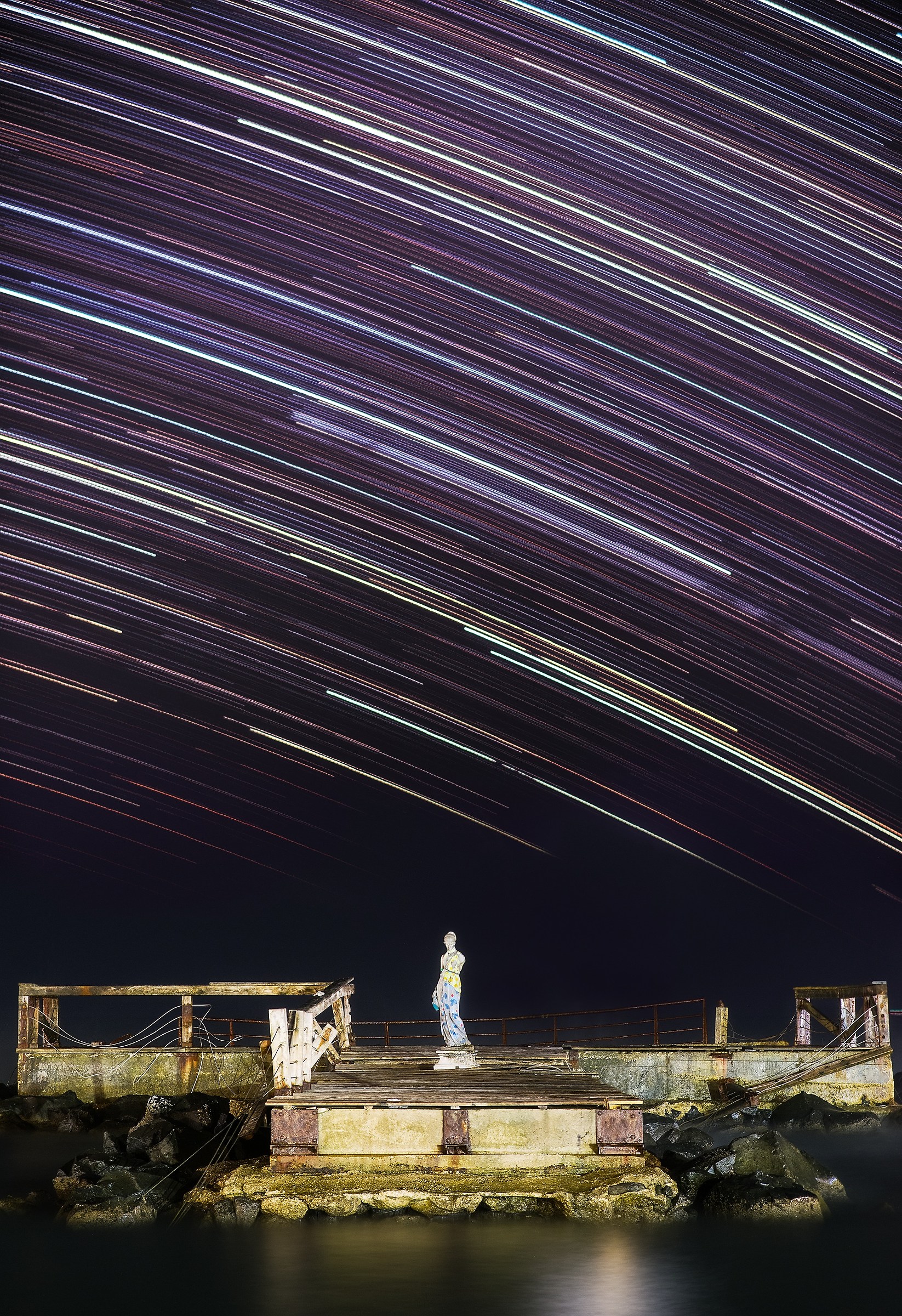 La Venere di Milo in notturna