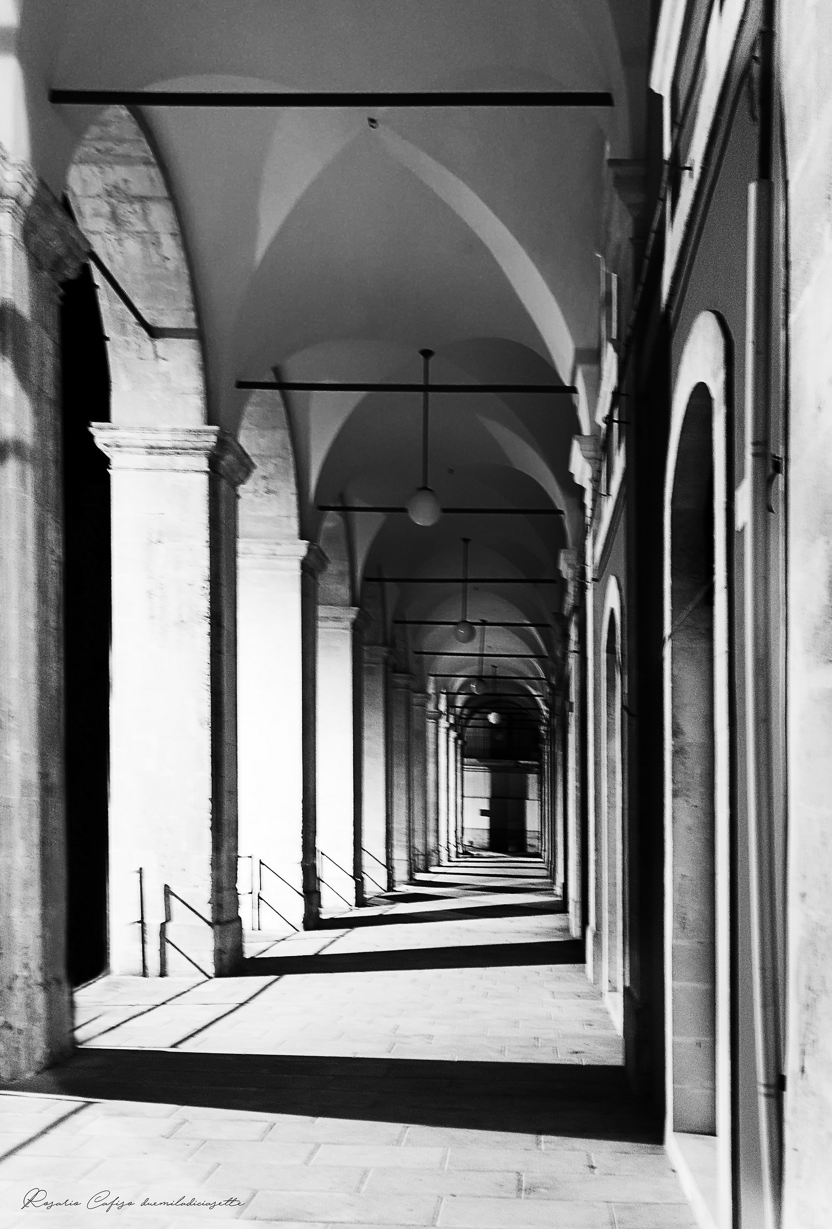 Over the columns ....