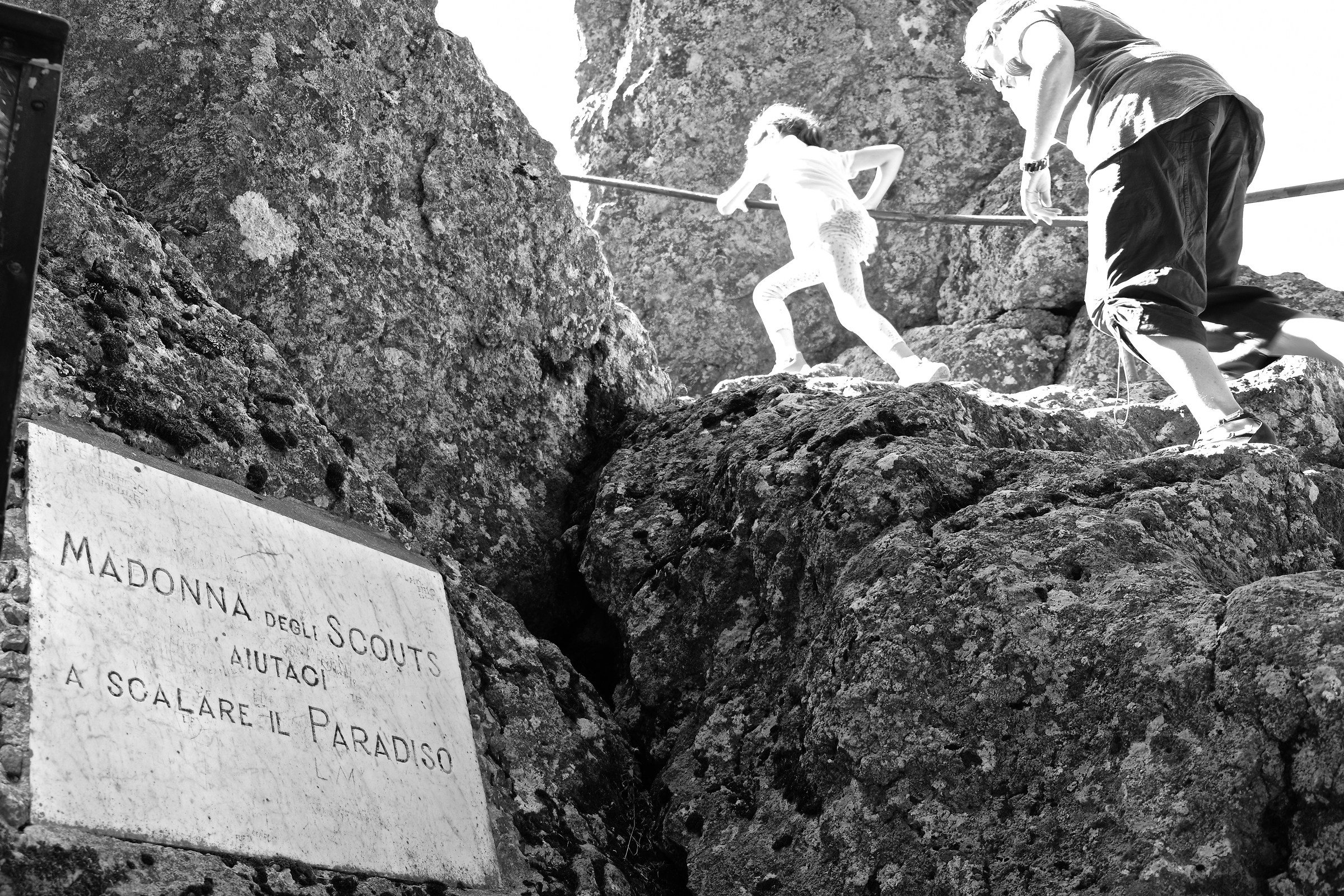 Madonna of the Scouts help us climb Paradise