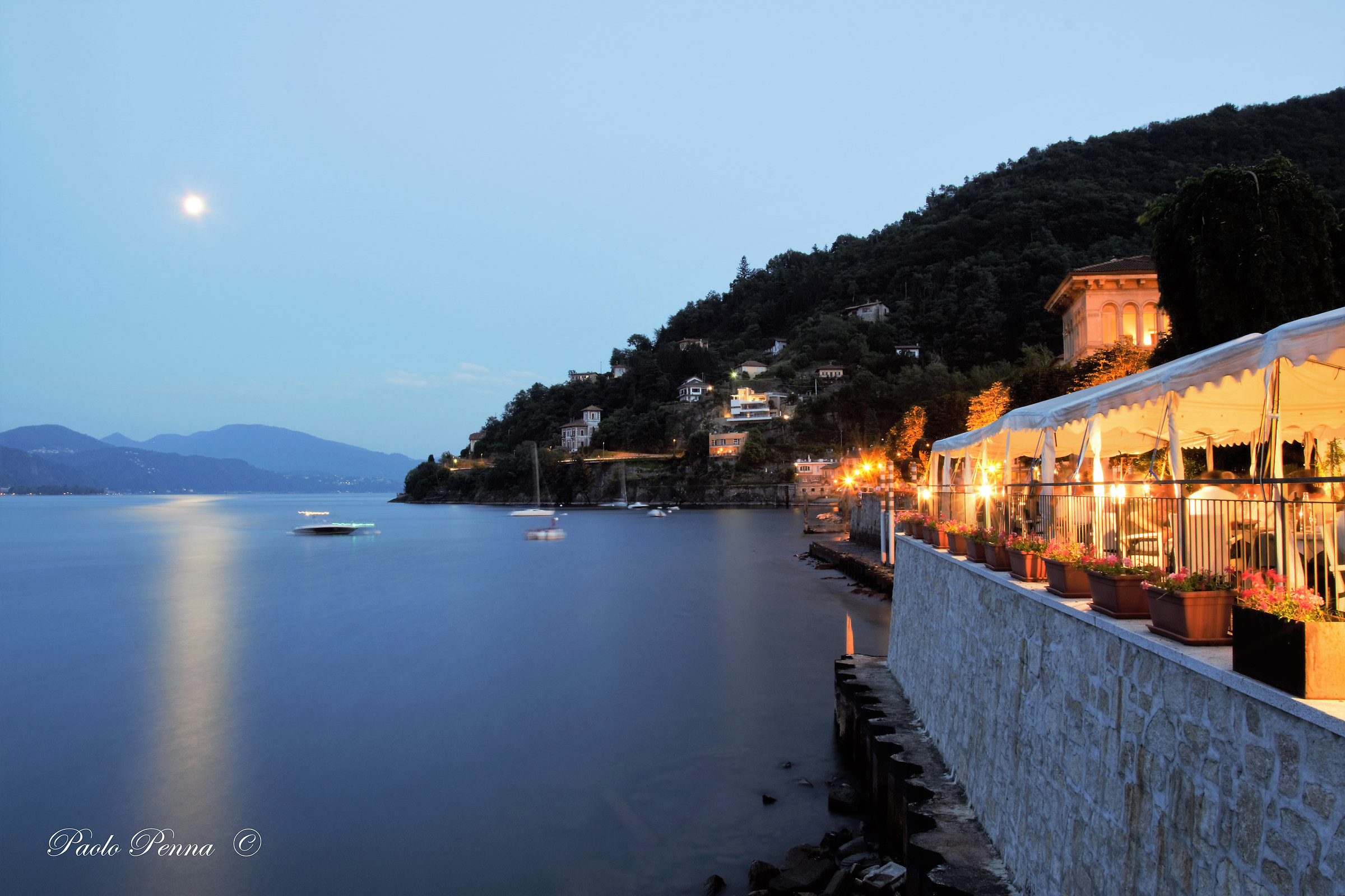 veduta serale da Cannobio