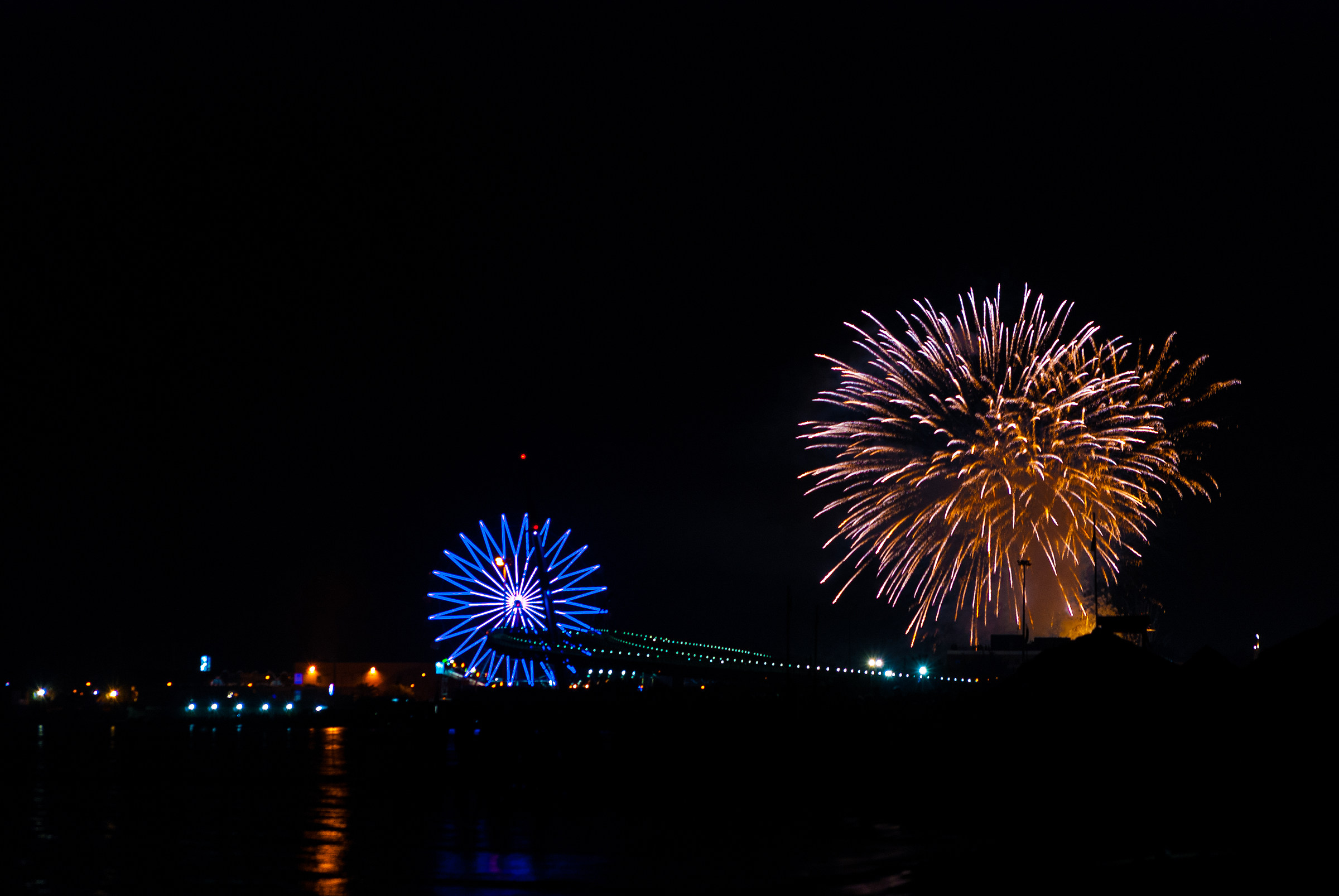 Flames in the bridge