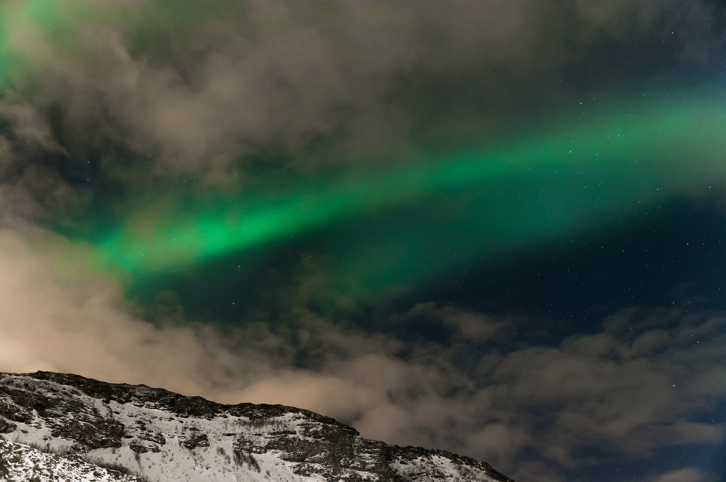 Above the Norwegian mountains