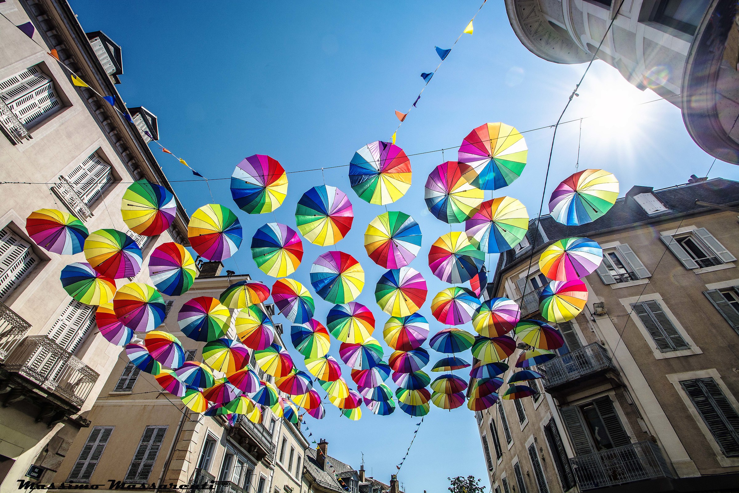 The flight of umbrellas