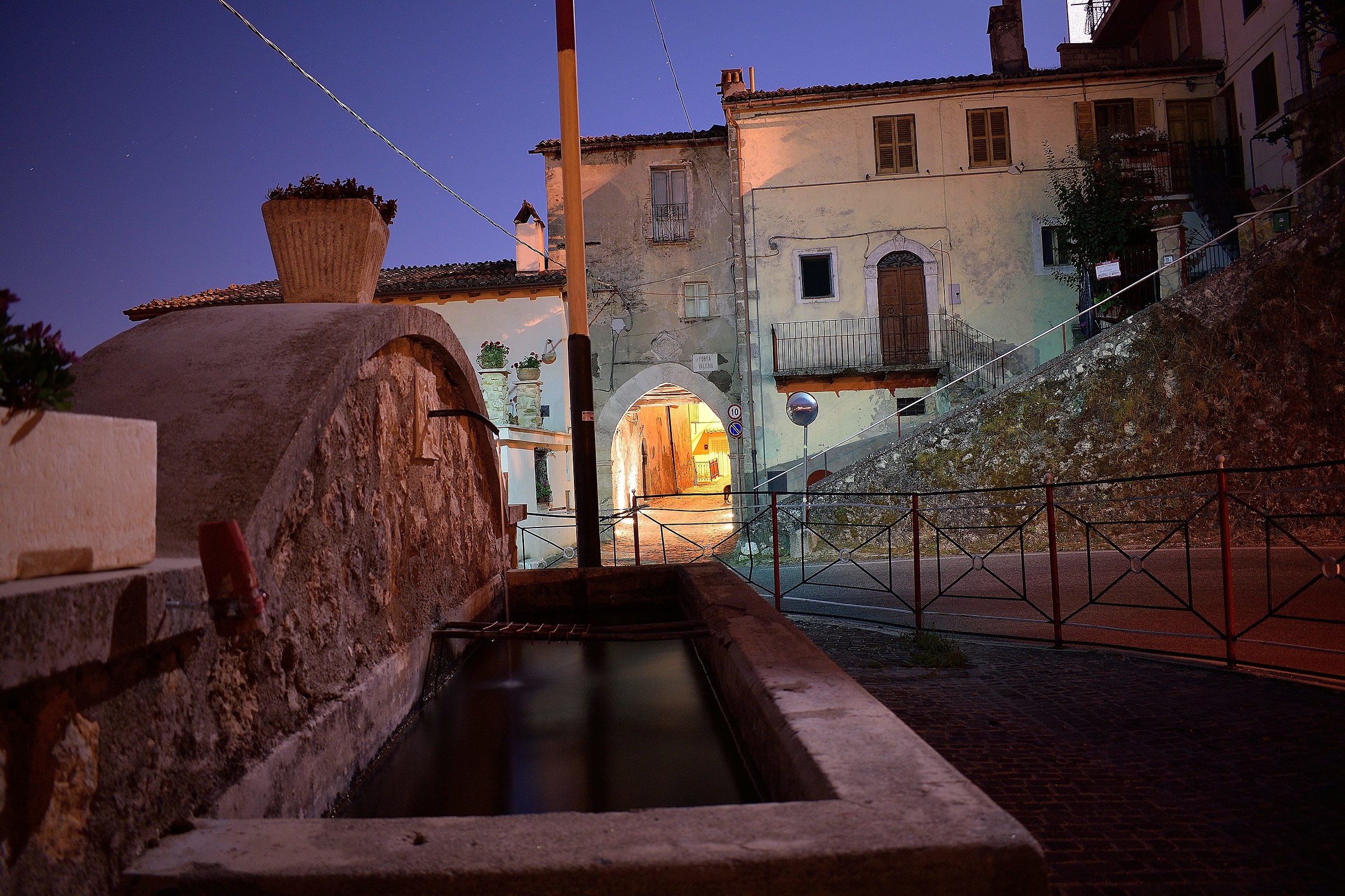 Porta Valeria by night